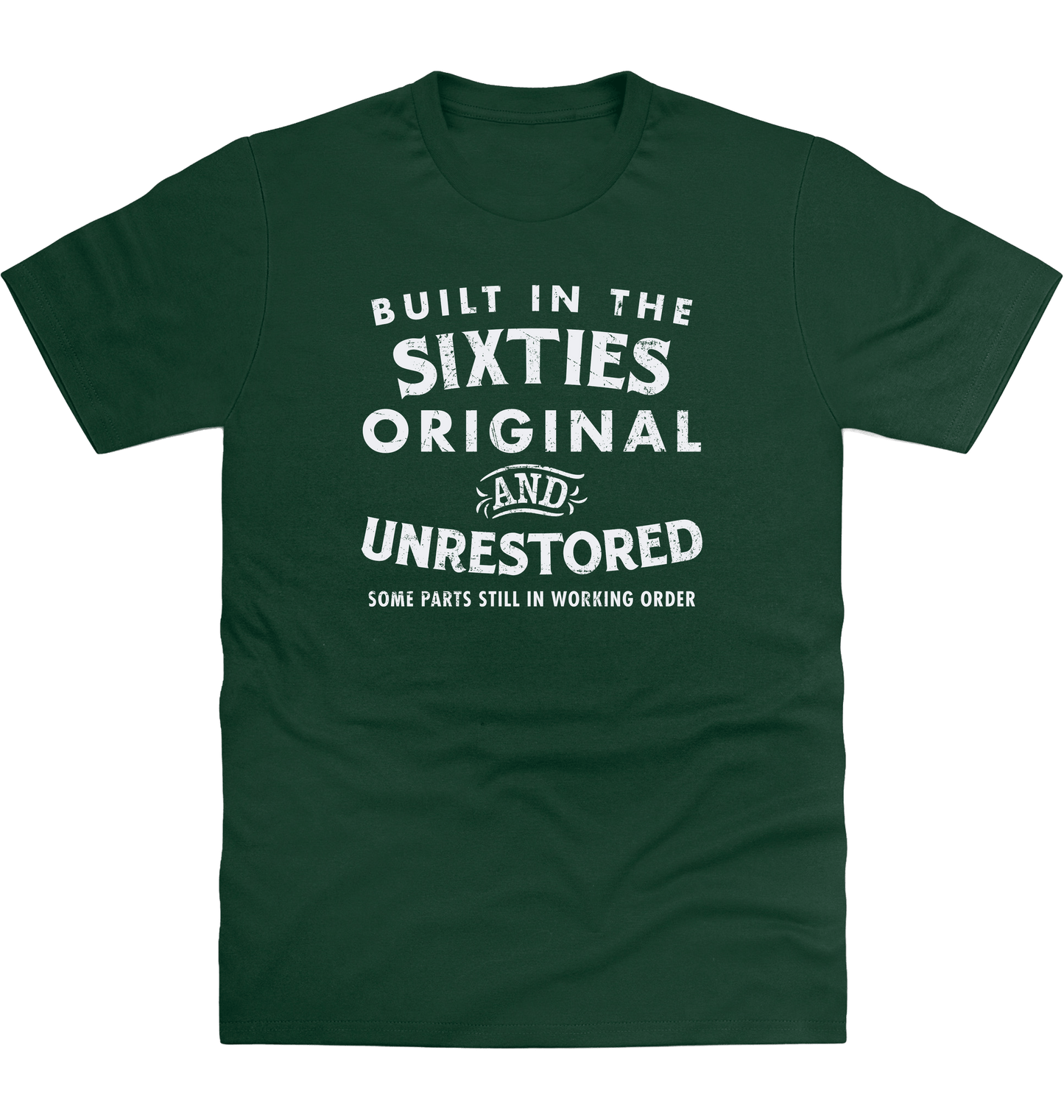Bottle Green Printed T-shirt Front
