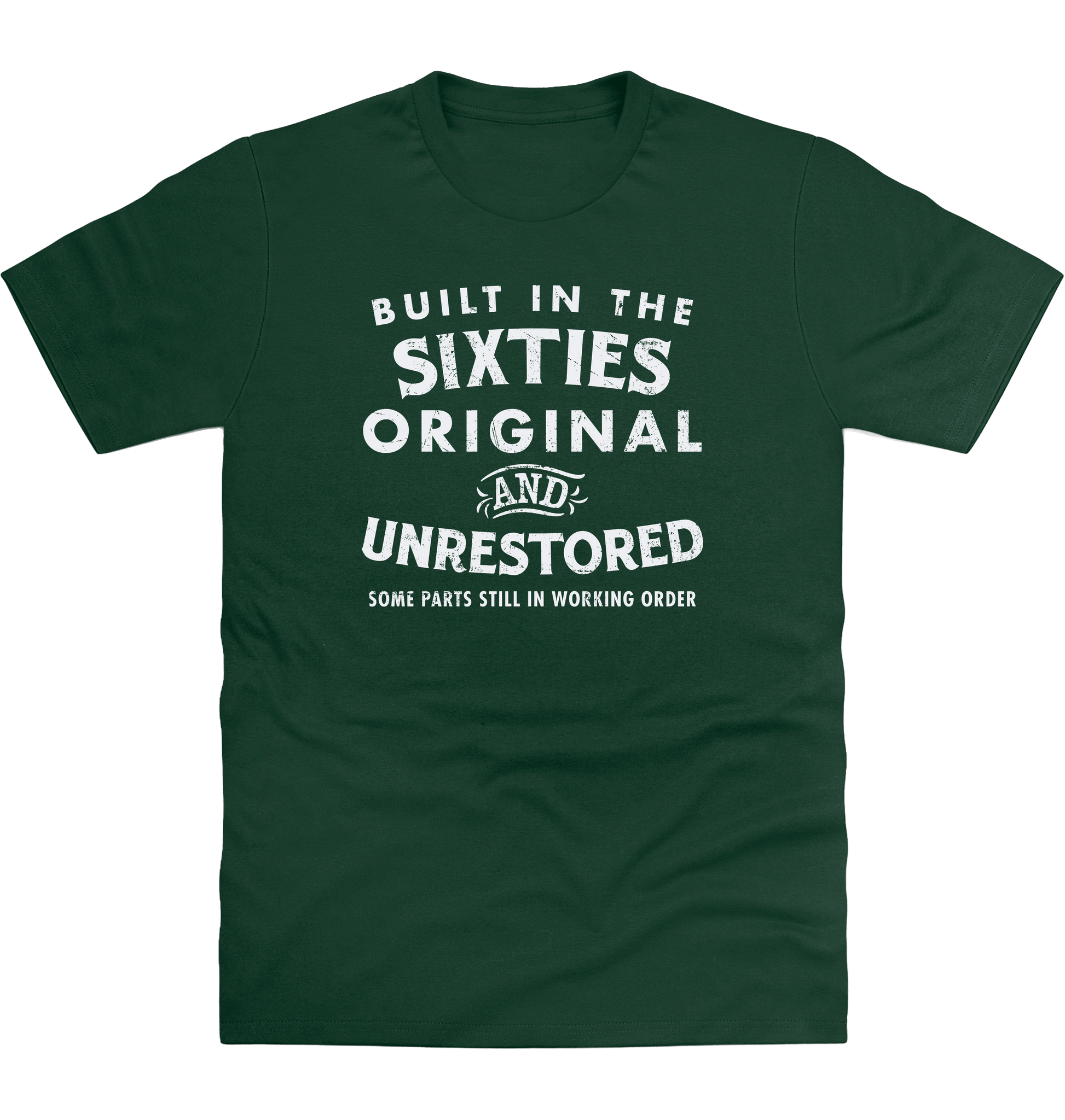 Bottle Green Printed T-shirt Front