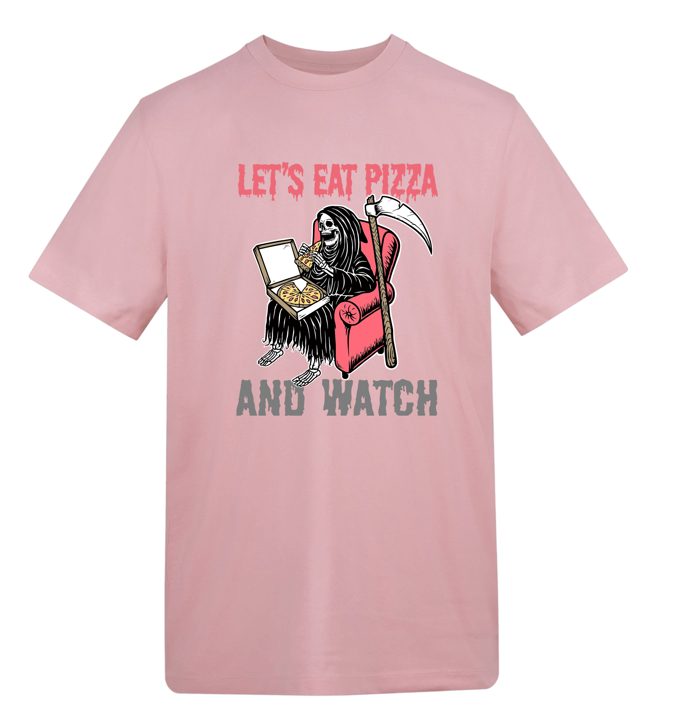 Baby Pink Printed T-shirt Front