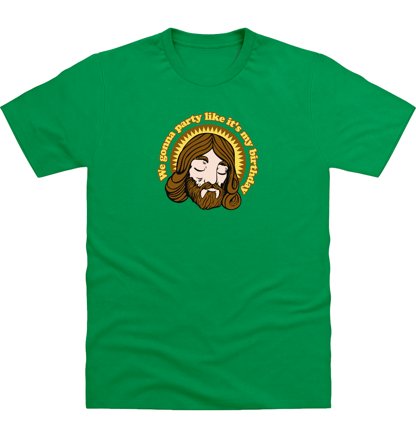 Kelly Green Printed T-shirt Front