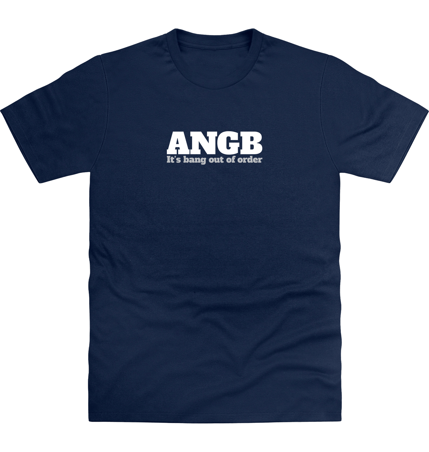 New French Navy Printed T-shirt Front