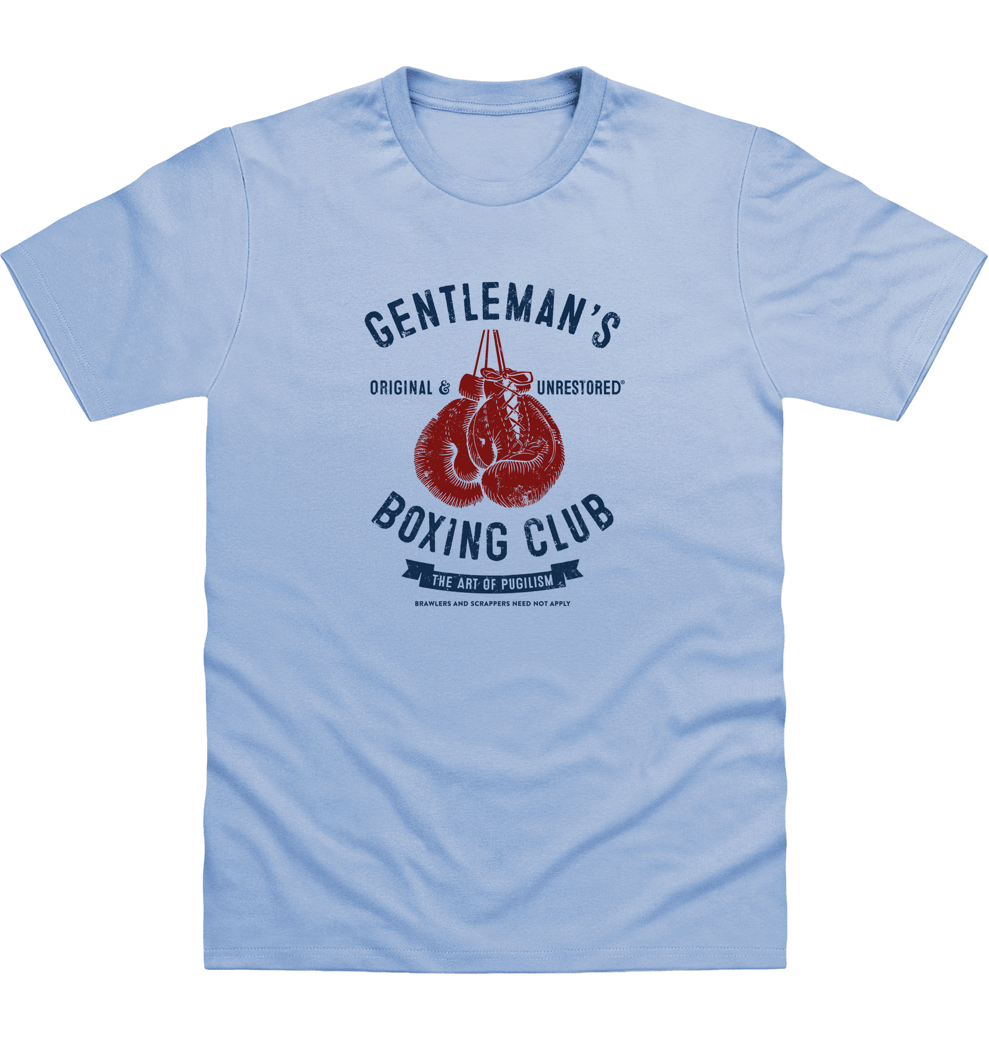 Sky Blue Printed T-shirt Front