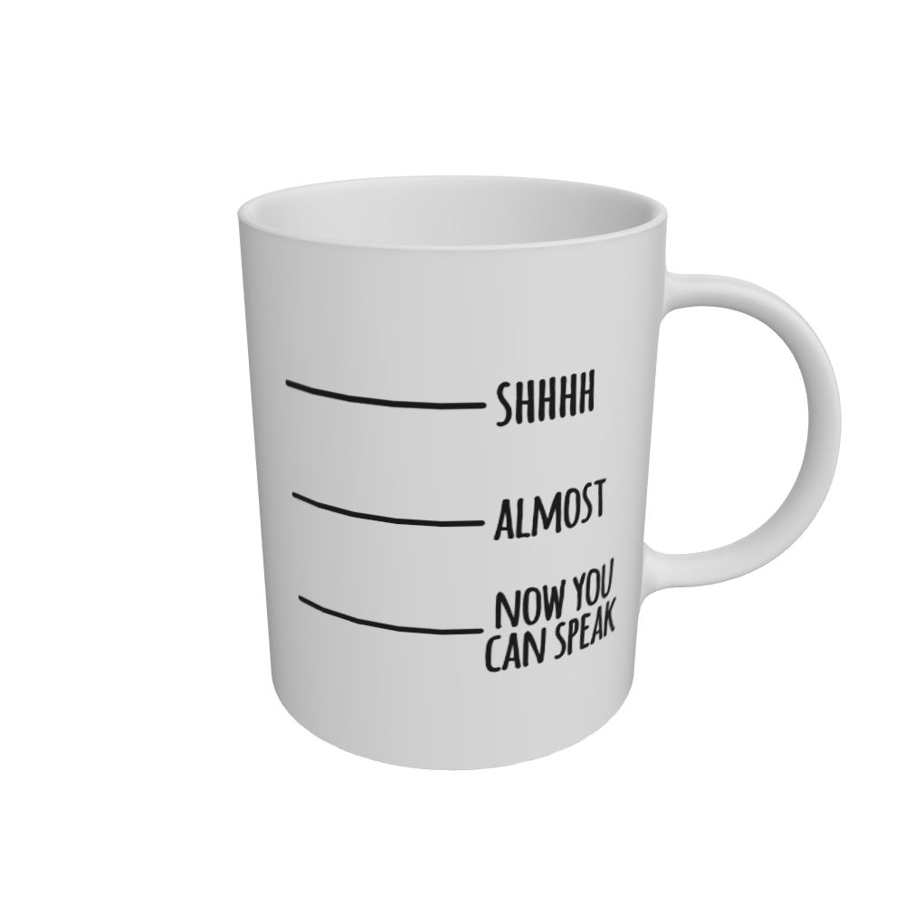 White Mug Front