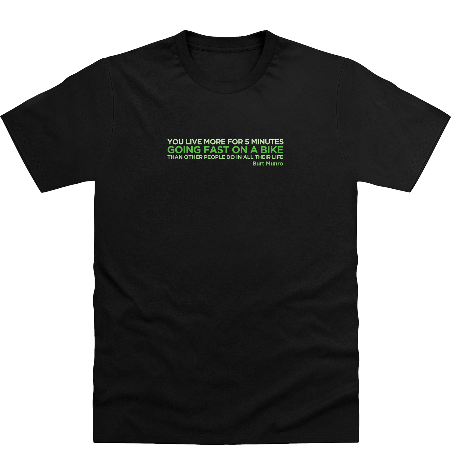 Deep Black Printed T-shirt Front