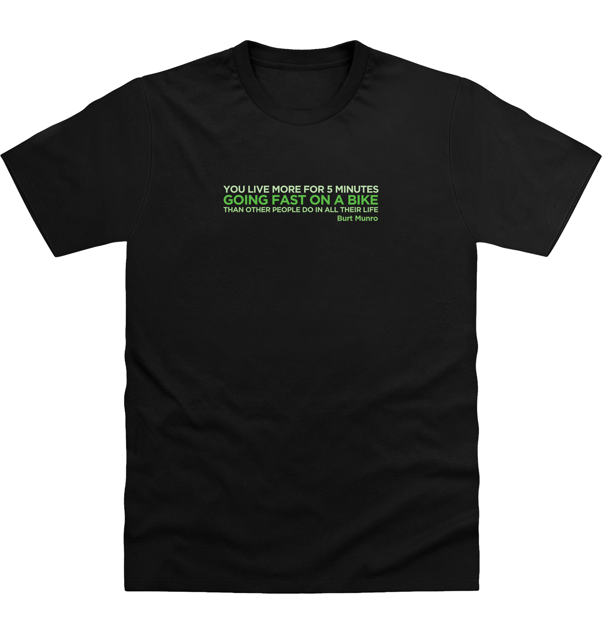 Deep Black Printed T-shirt Front