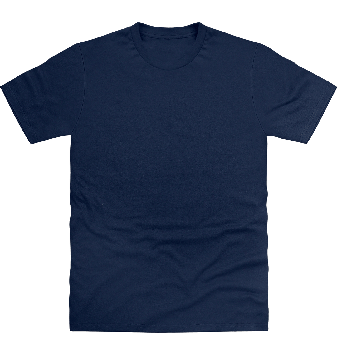 New French Navy Printed T-shirt Front