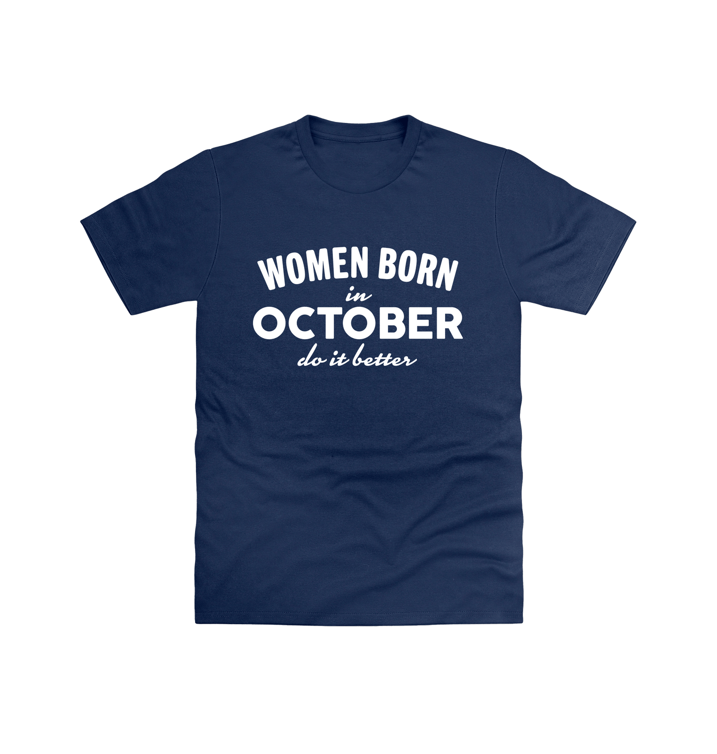 Navy Printed T-shirt Front