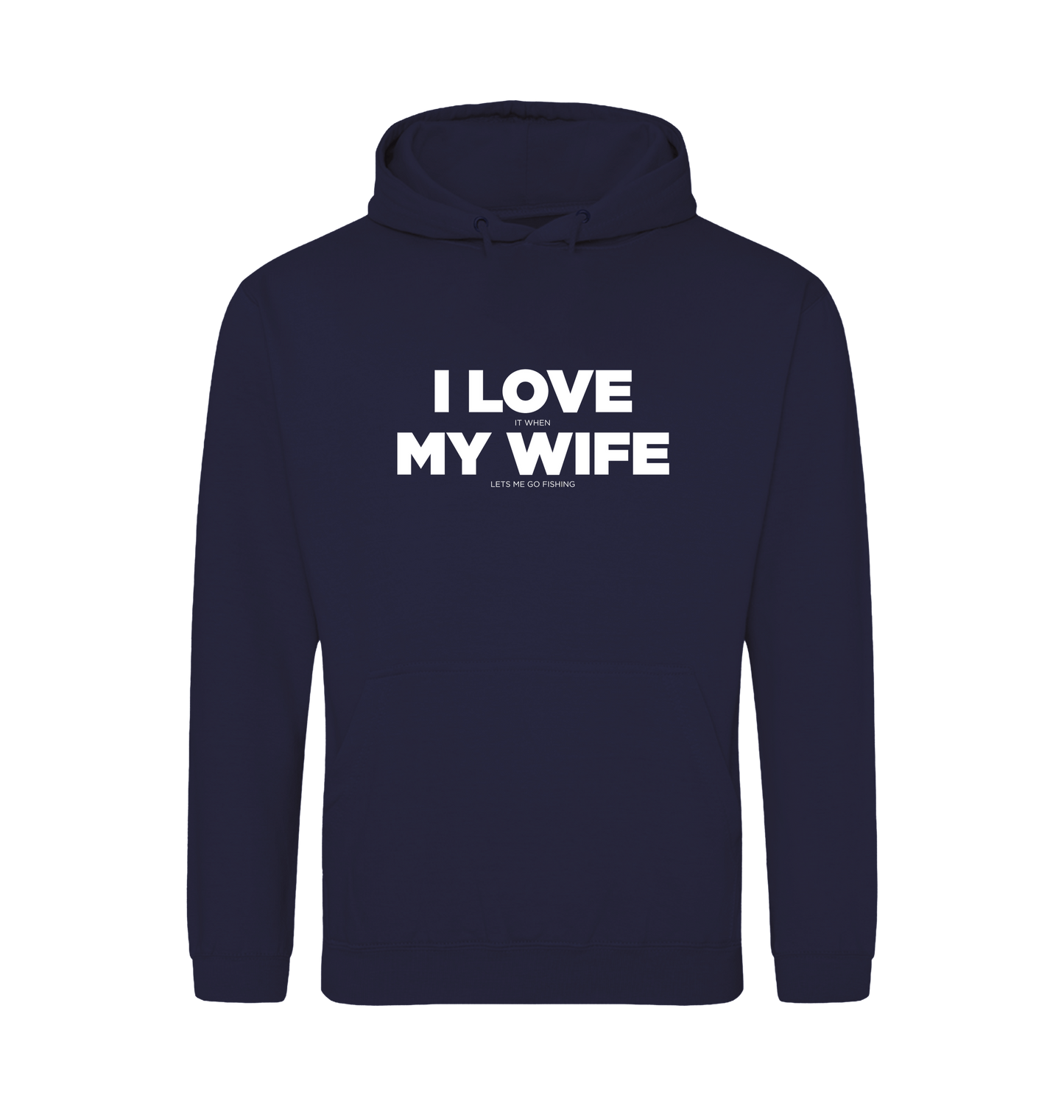 Oxford Navy Printed Hoody Front