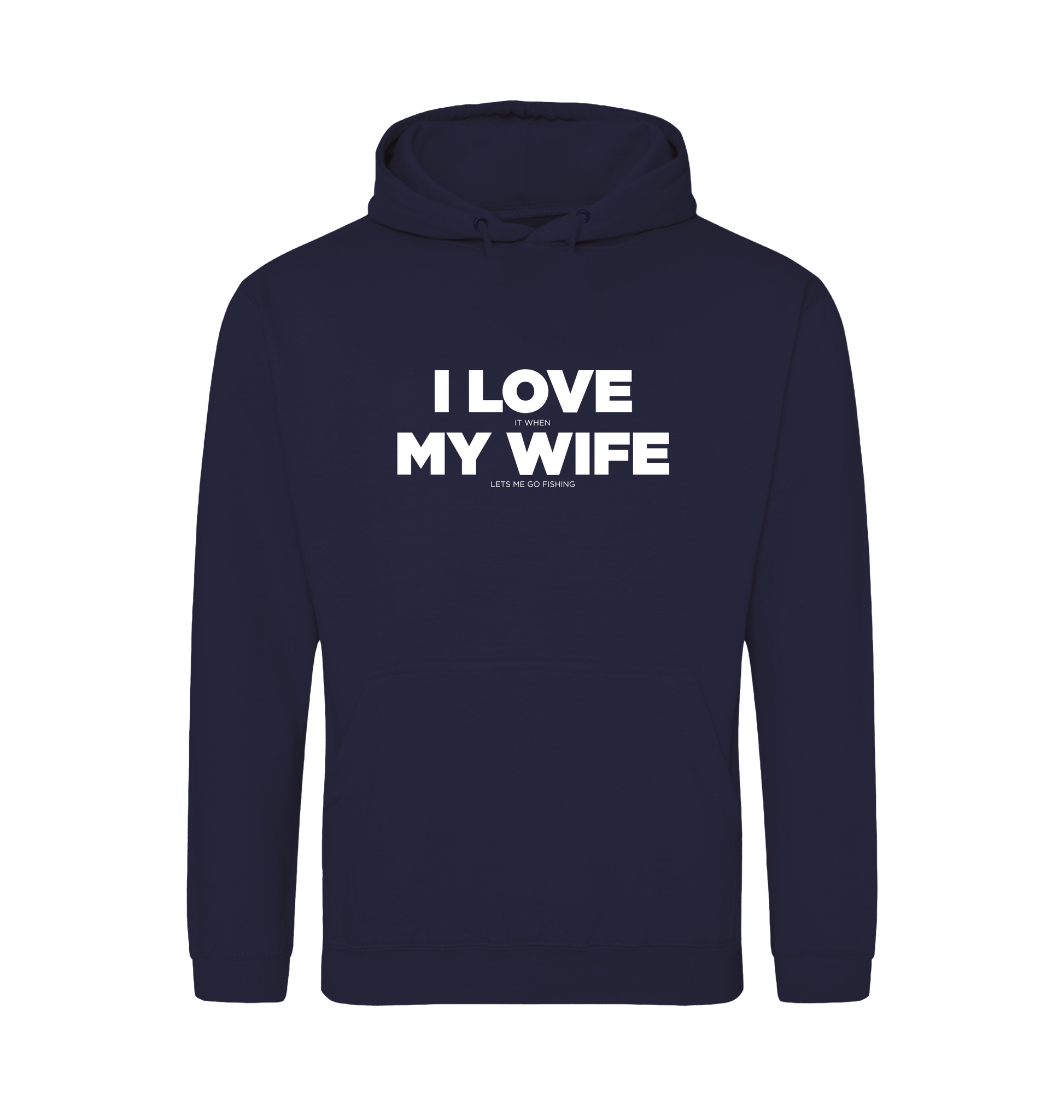 Oxford Navy Printed Hoody Front