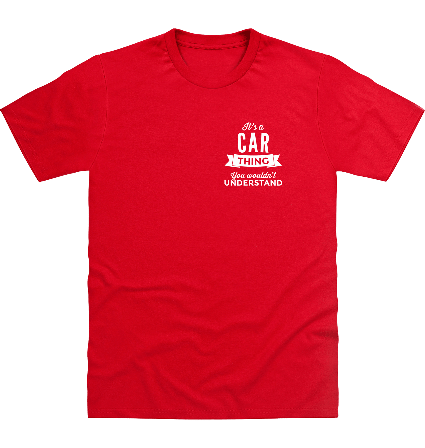 Fire Red Printed T-shirt Front