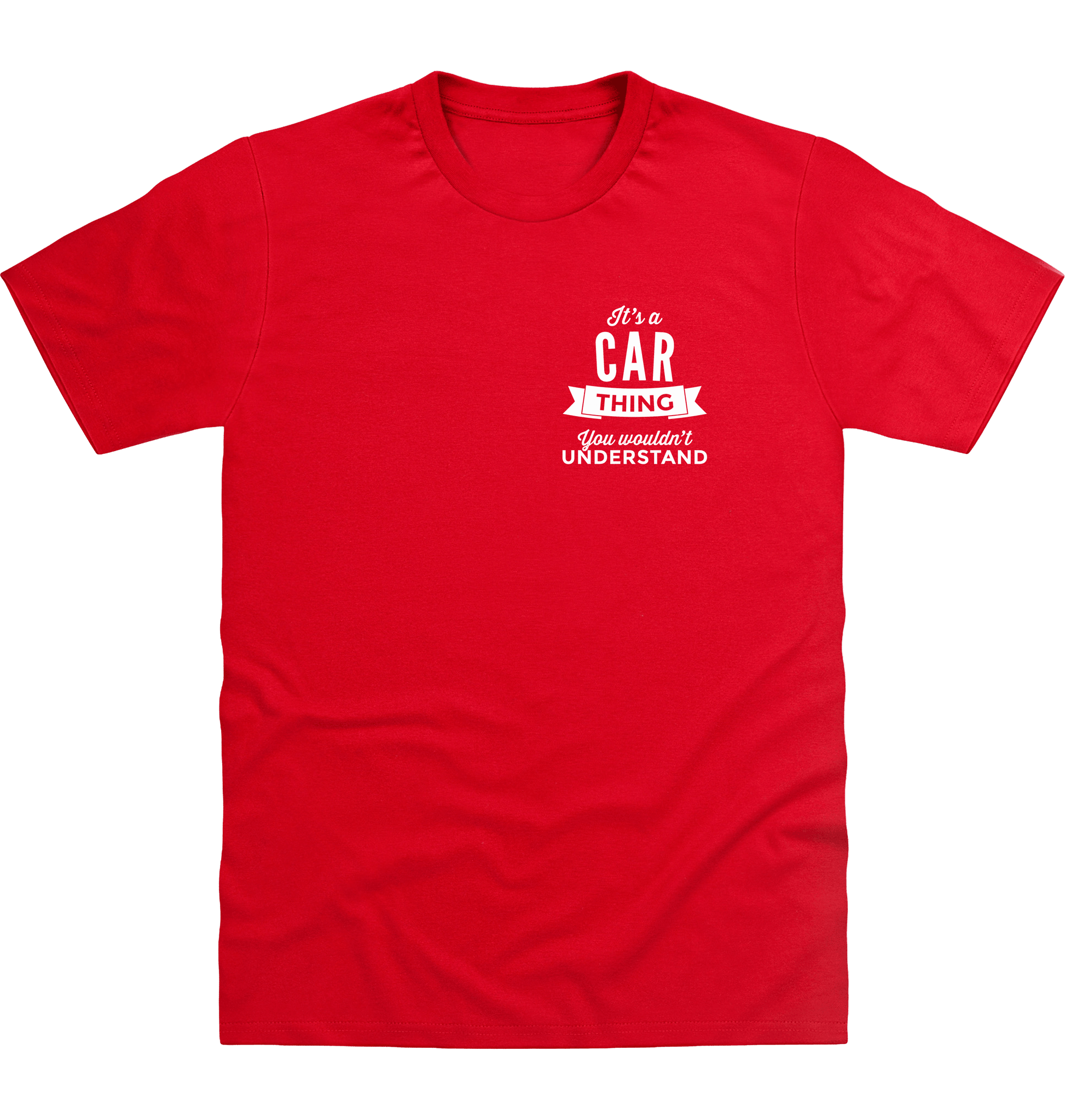 Fire Red Printed T-shirt Front