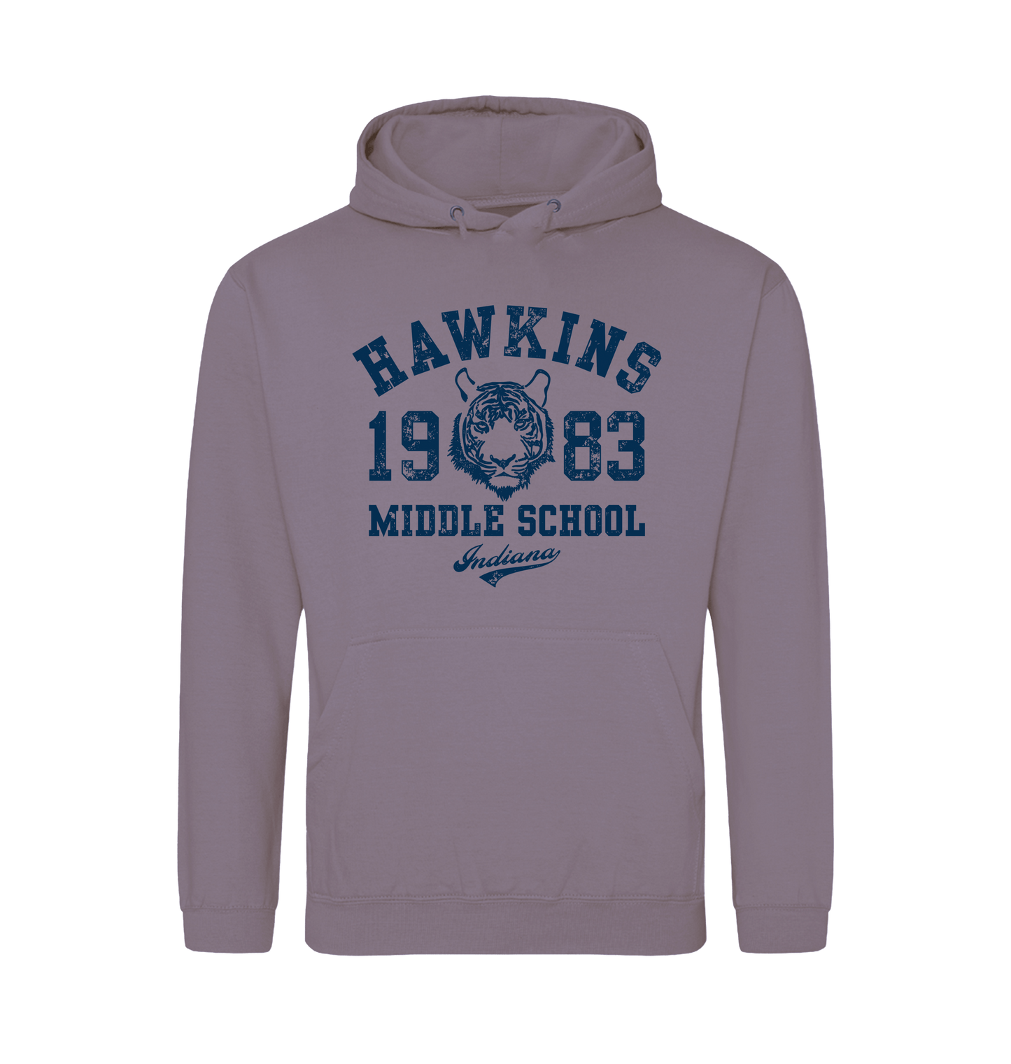 Dusty Lilac Printed Hoody Front