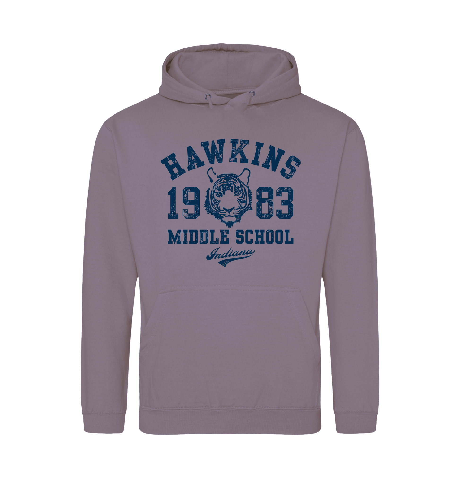 Dusty Lilac Printed Hoody Front