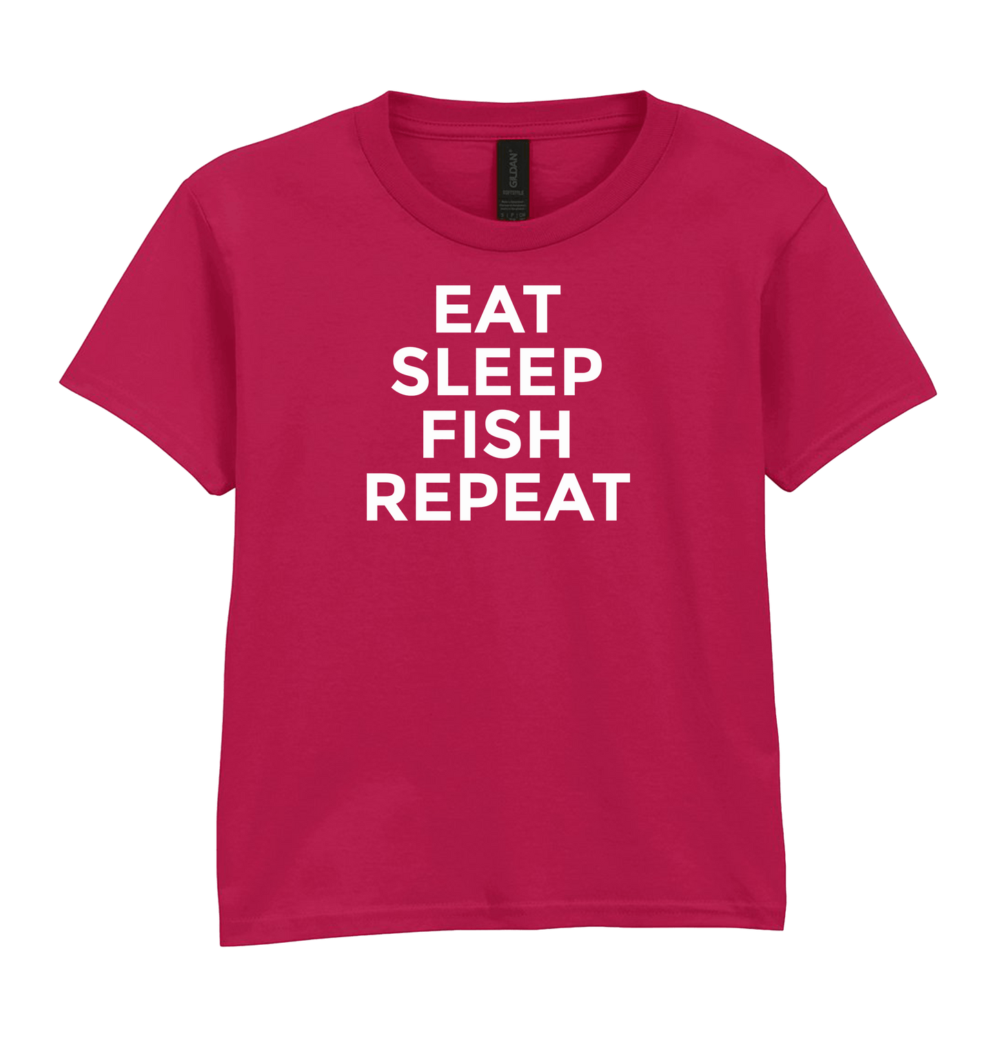 Cardinal Red Printed Kids T-Shirt Front