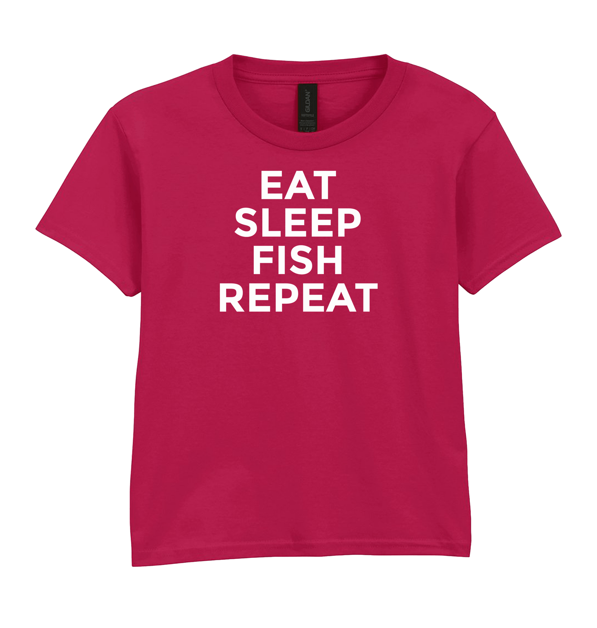 Cardinal Red Printed Kids T-Shirt Front
