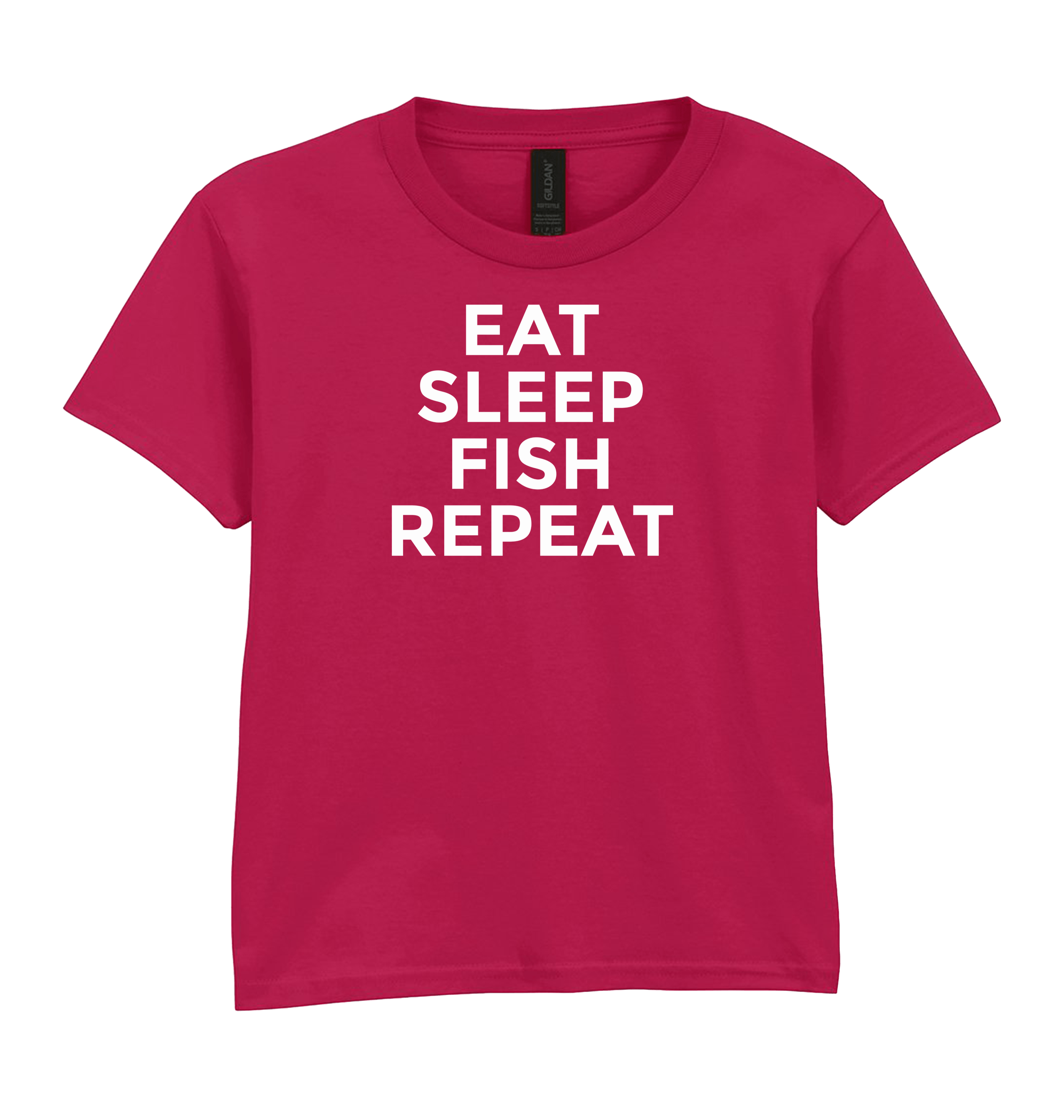 Cardinal Red Printed Kids T-Shirt Front