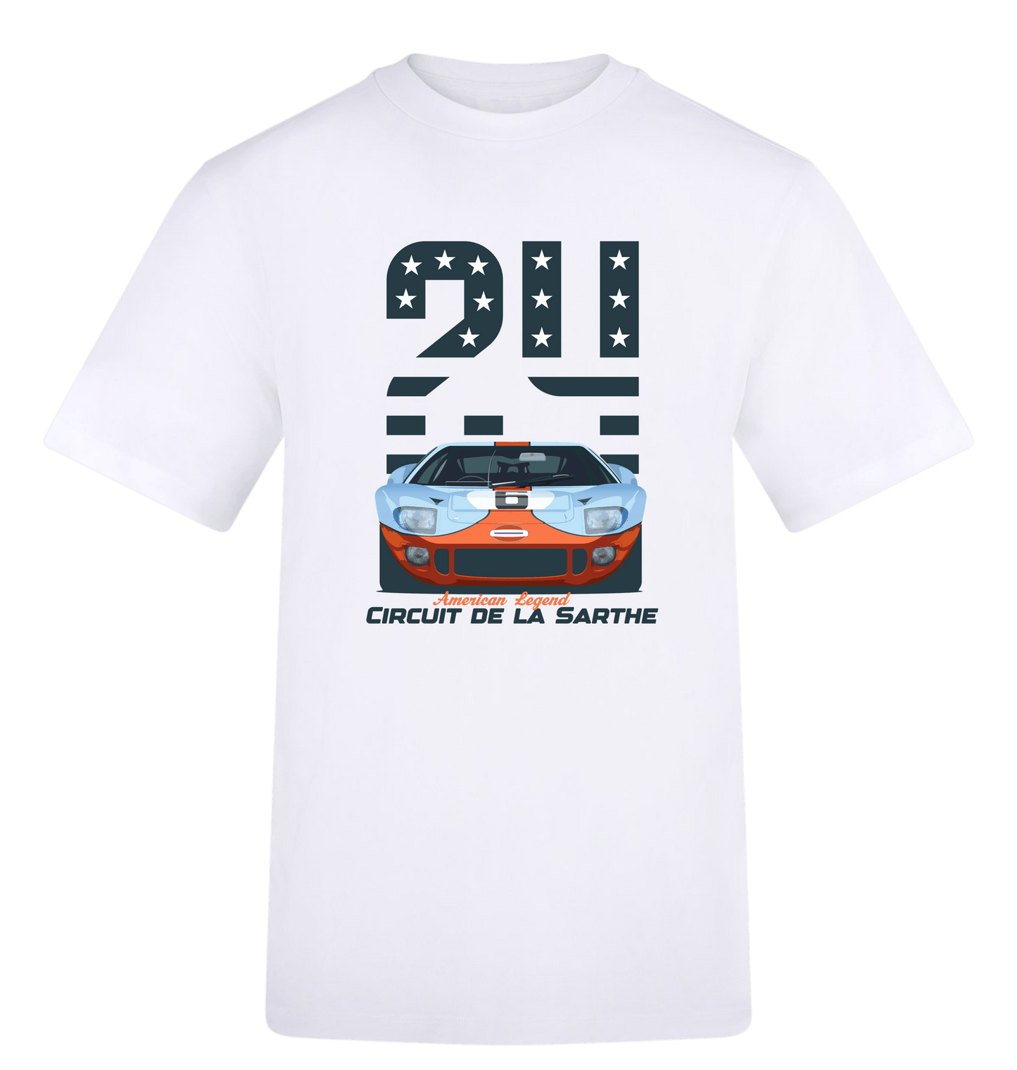 Arctic White Printed T-shirt Front