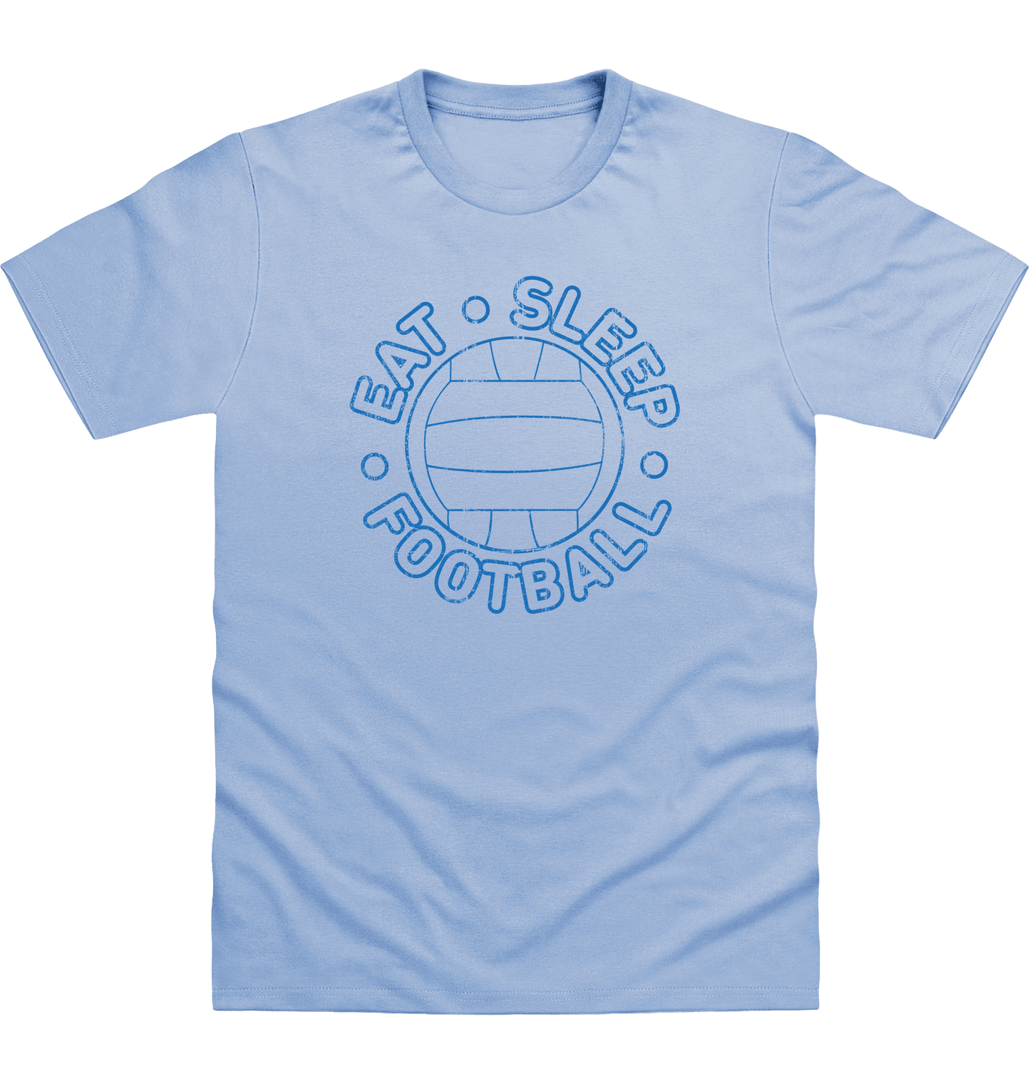 Sky Blue Printed T-shirt Front