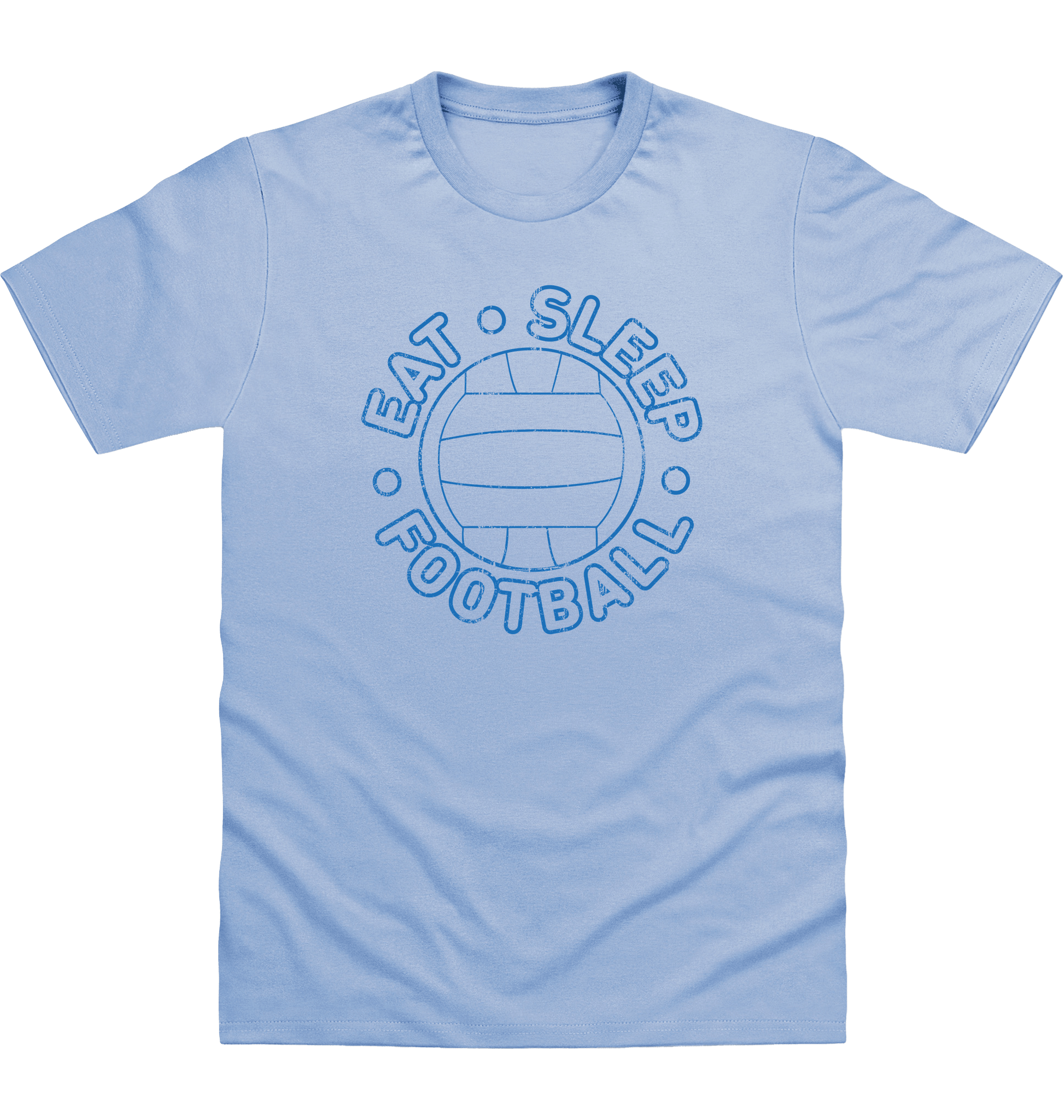 Sky Blue Printed T-shirt Front