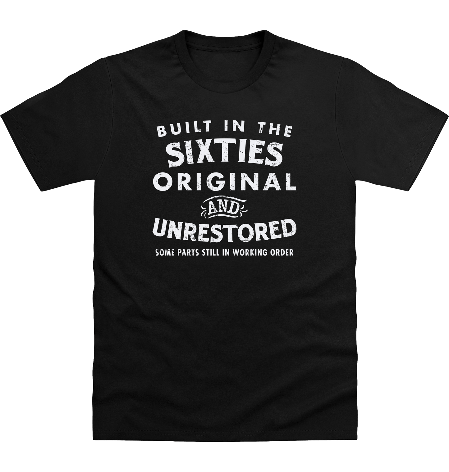 Deep Black Printed T-shirt Front