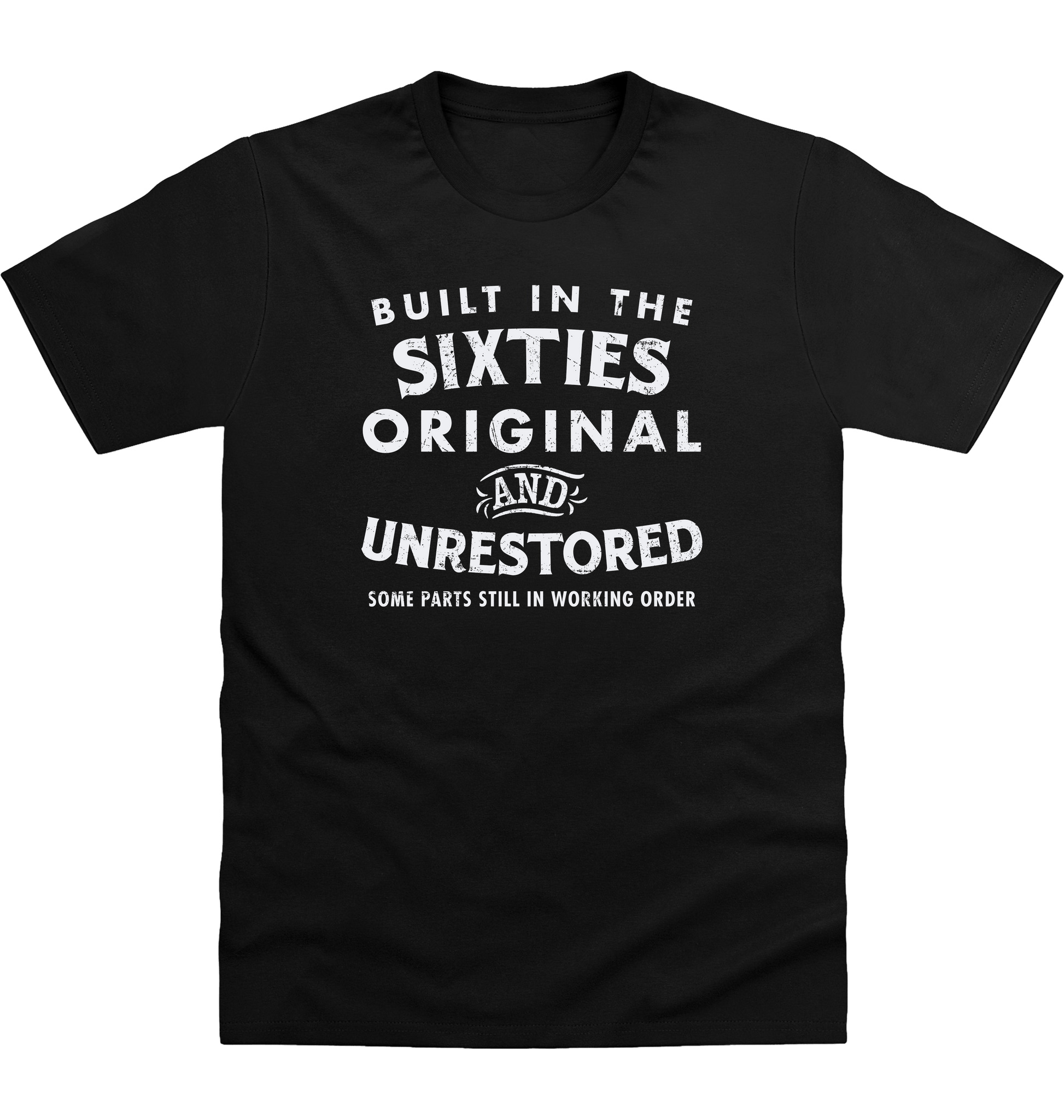 Deep Black Printed T-shirt Front