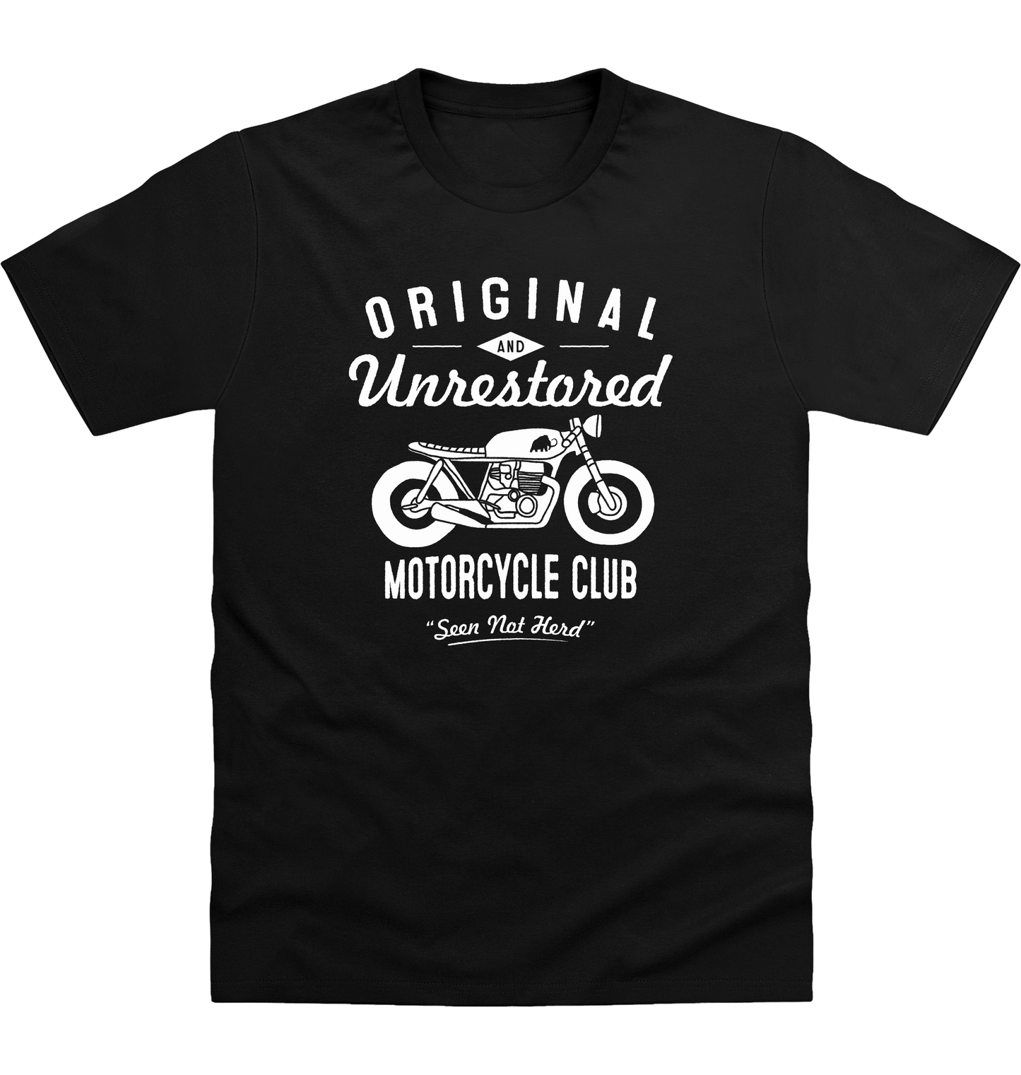 Deep Black Printed T-shirt Front