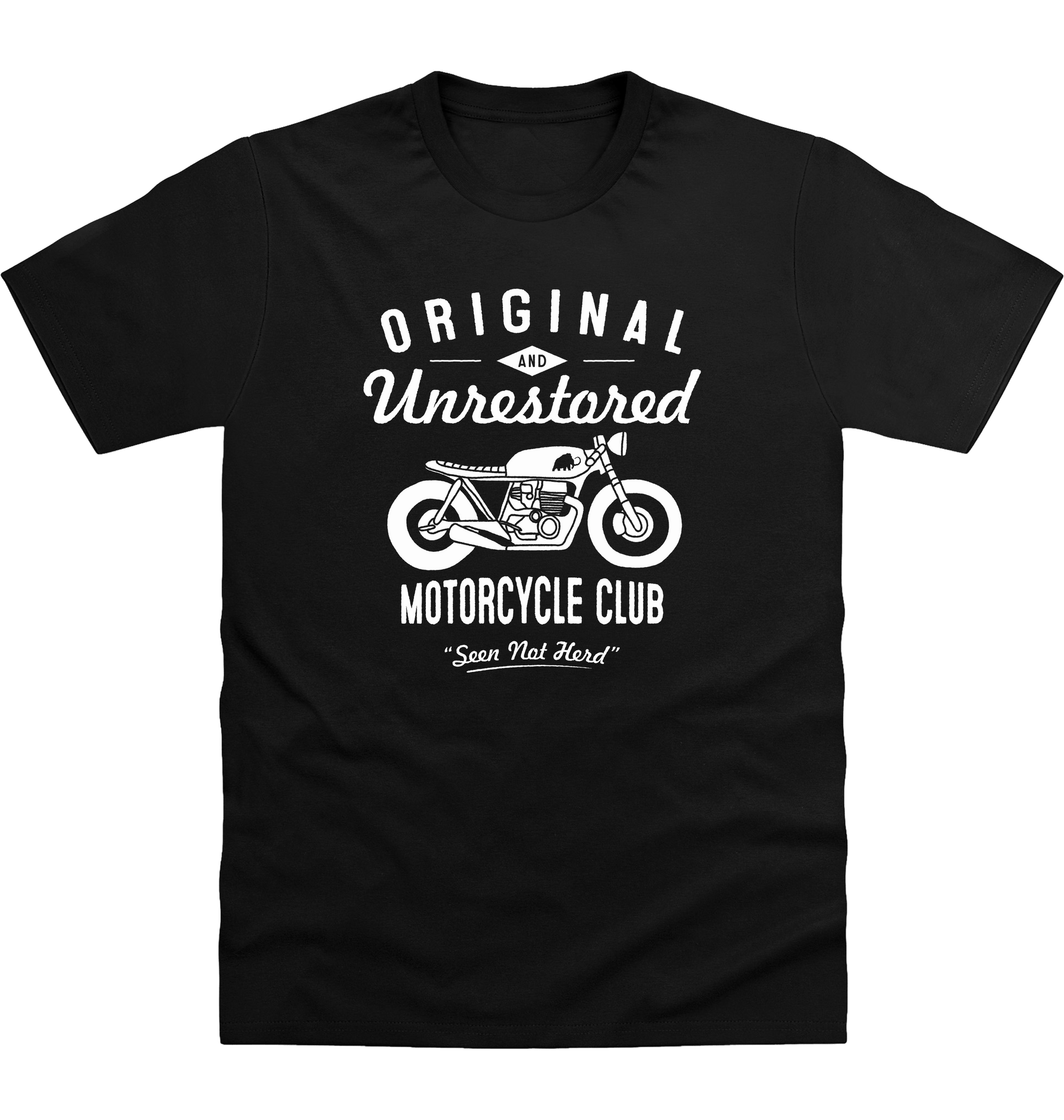 Deep Black Printed T-shirt Front
