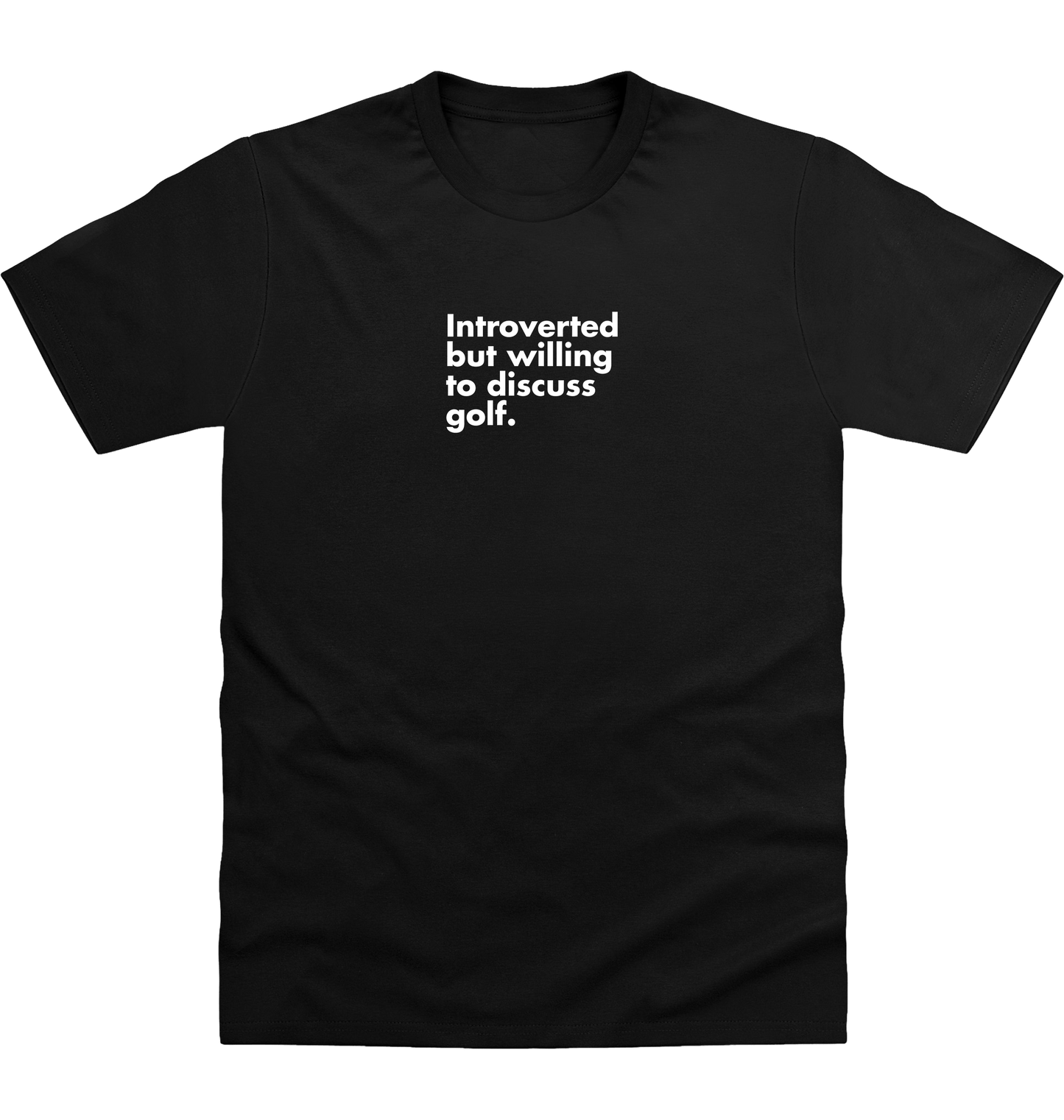 Deep Black Printed T-shirt Front