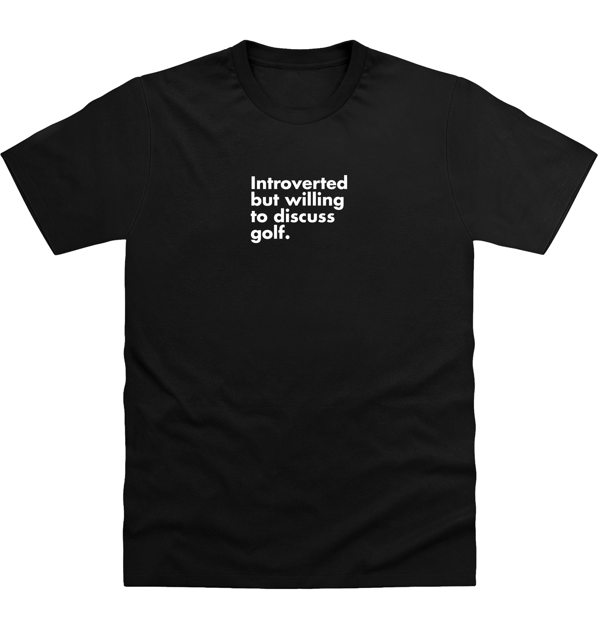 Deep Black Printed T-shirt Front