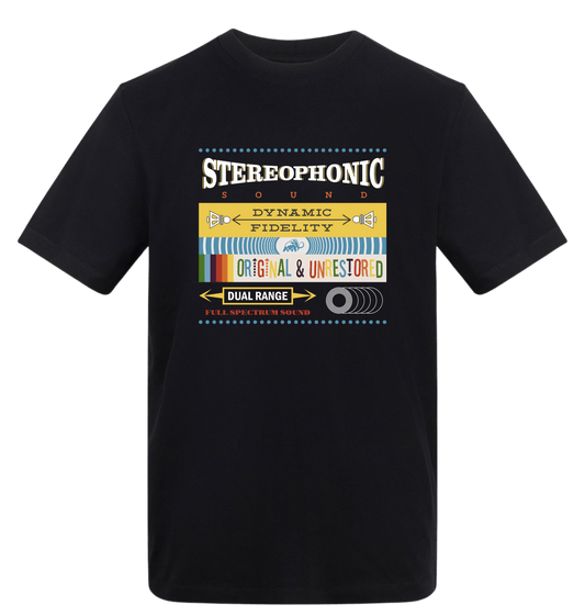 Deep Black Printed T-shirt Front