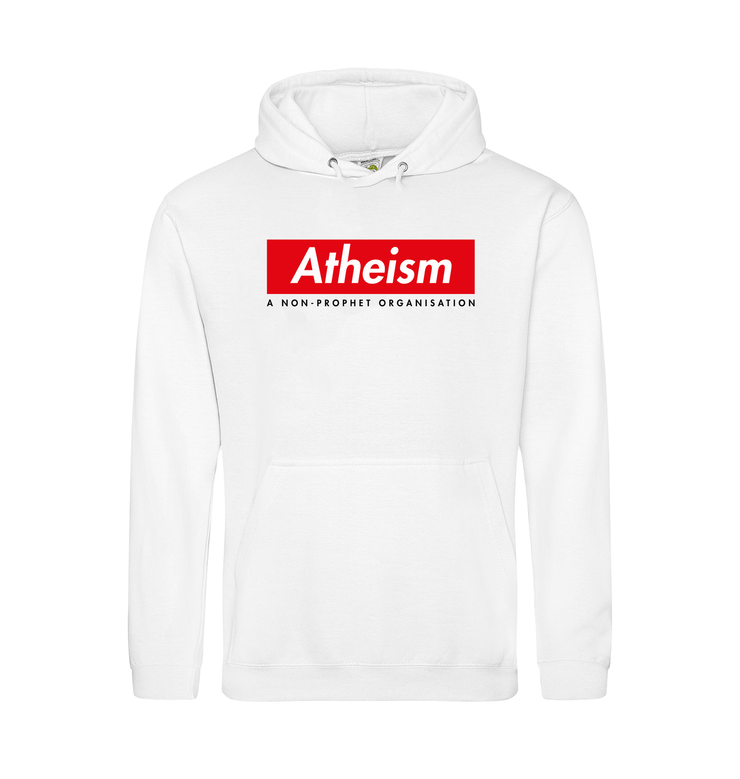 Arctic White Printed Hoody Front