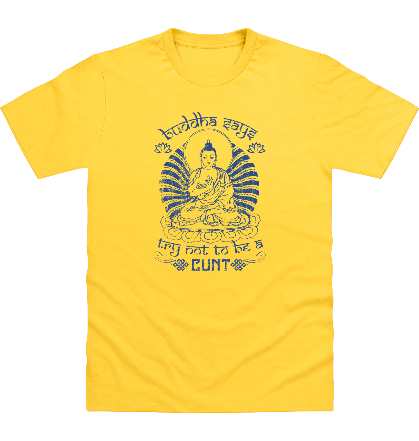 Sun Yellow Printed T-shirt Front