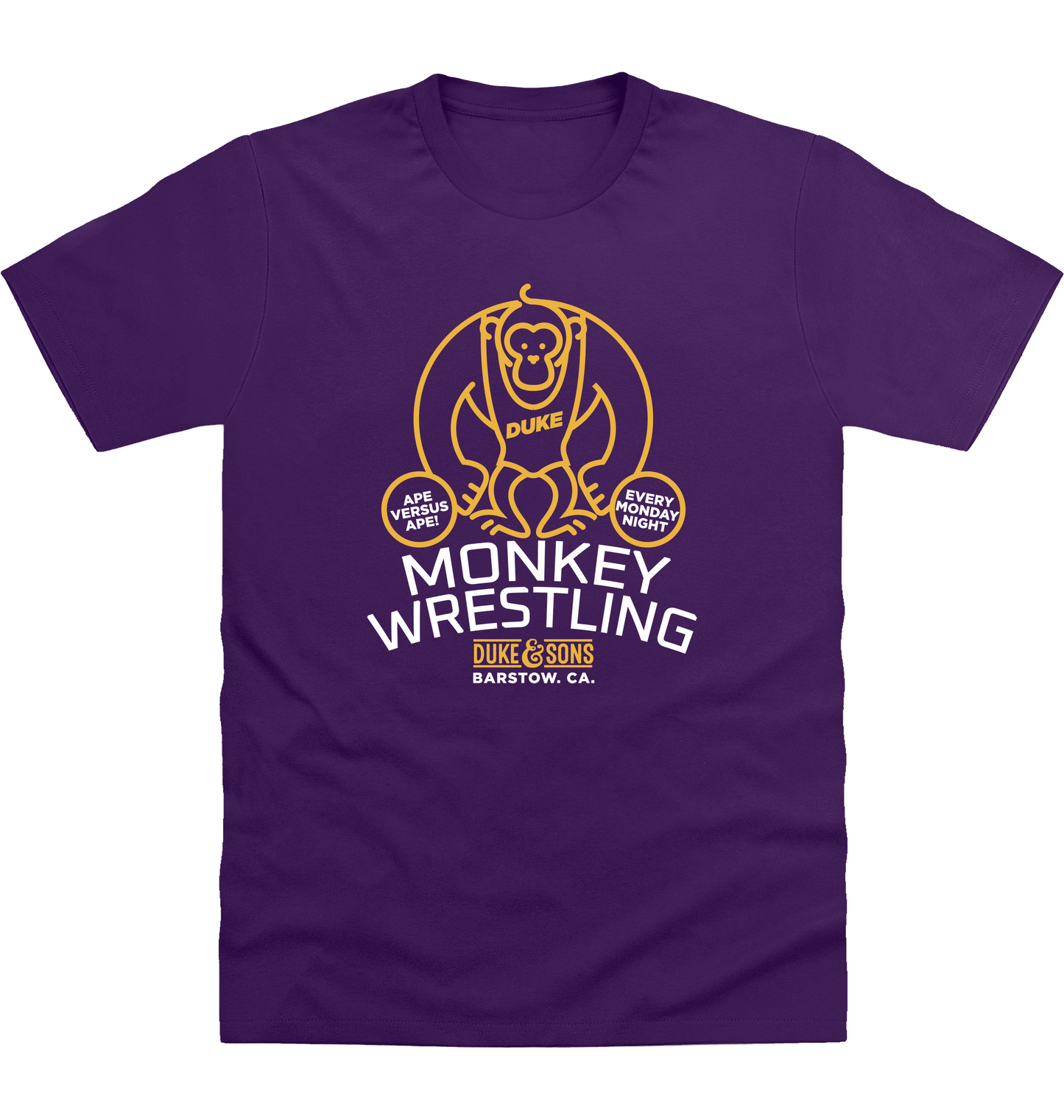 Purple Printed T-shirt Front