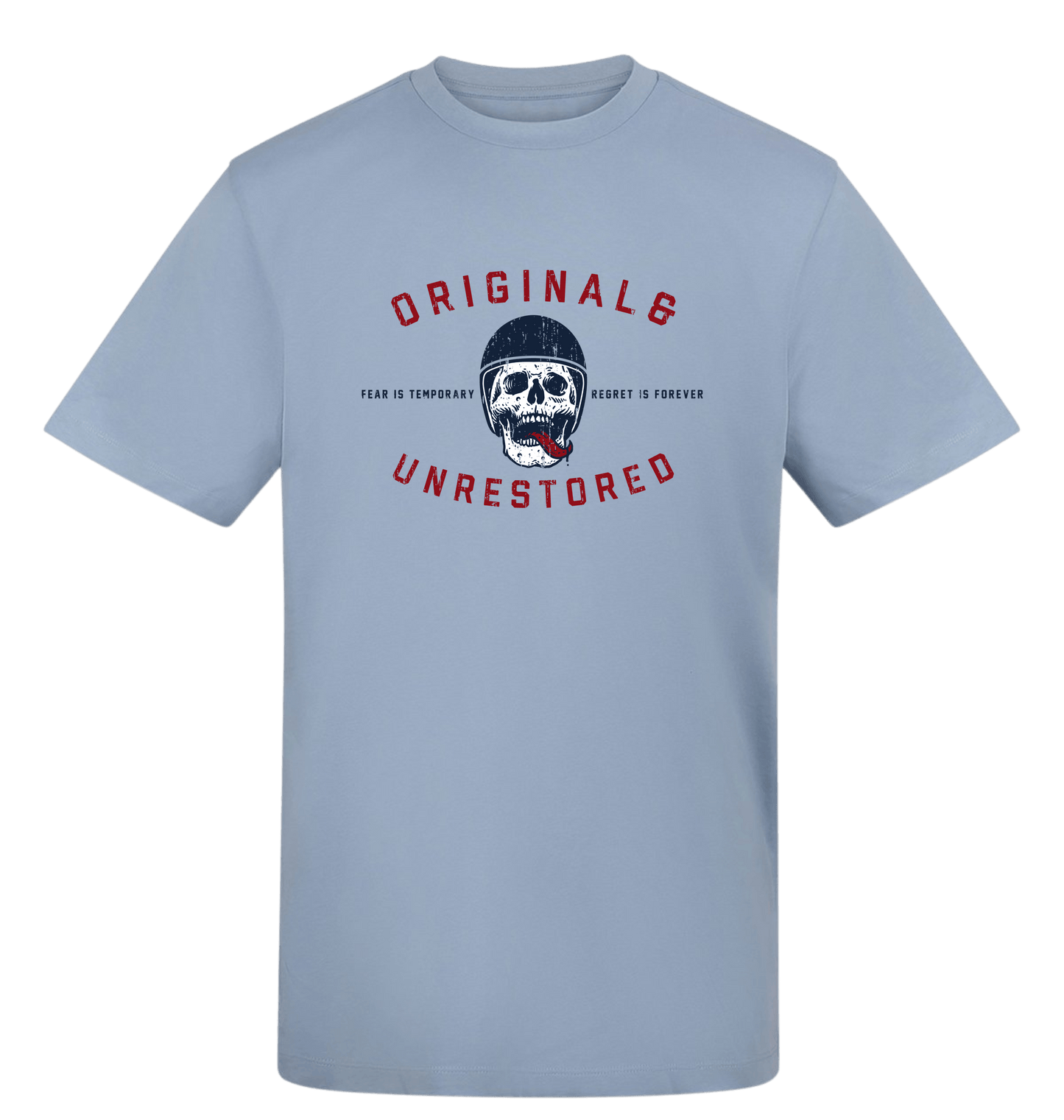 Sky Blue Printed T-shirt Front