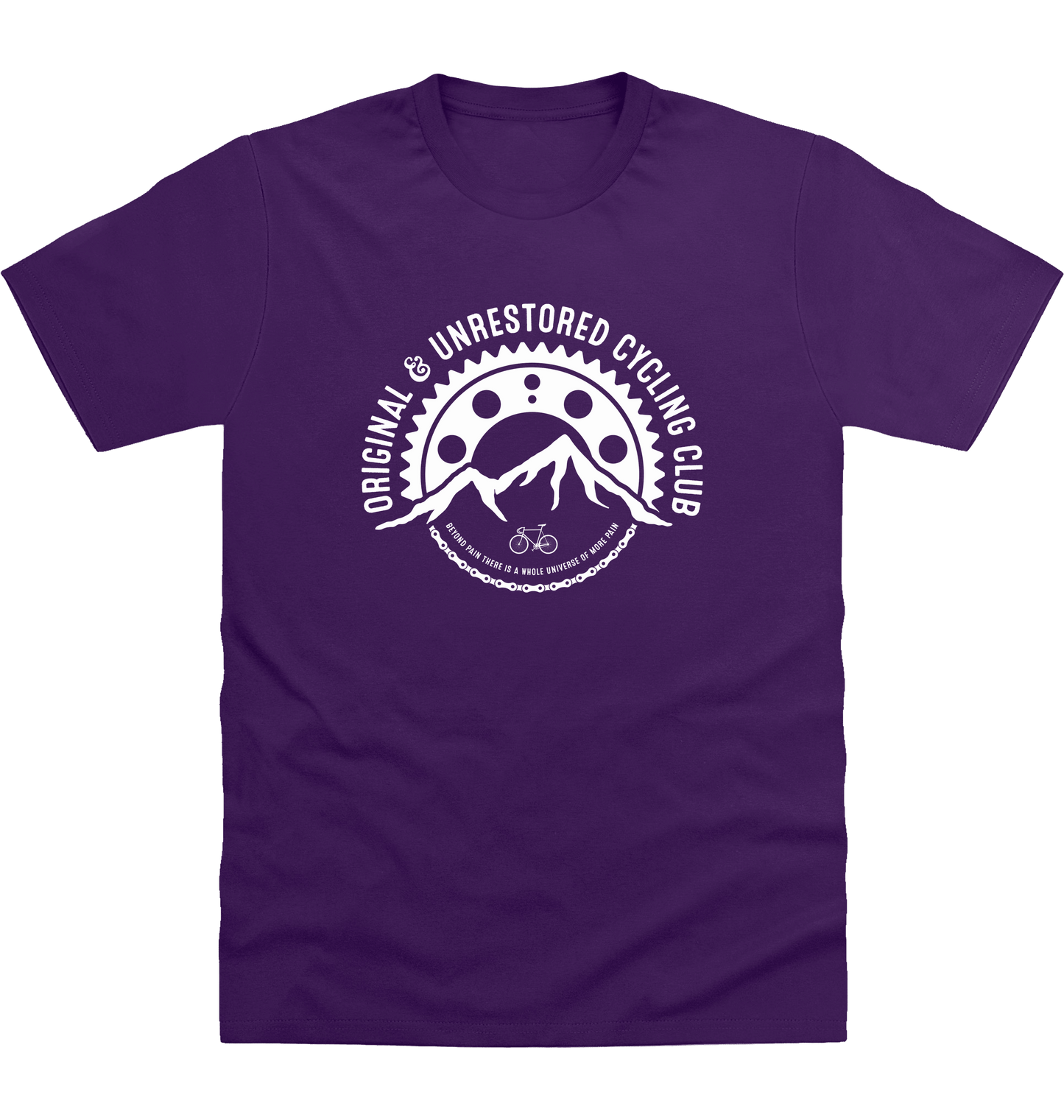 Purple Printed T-shirt Front