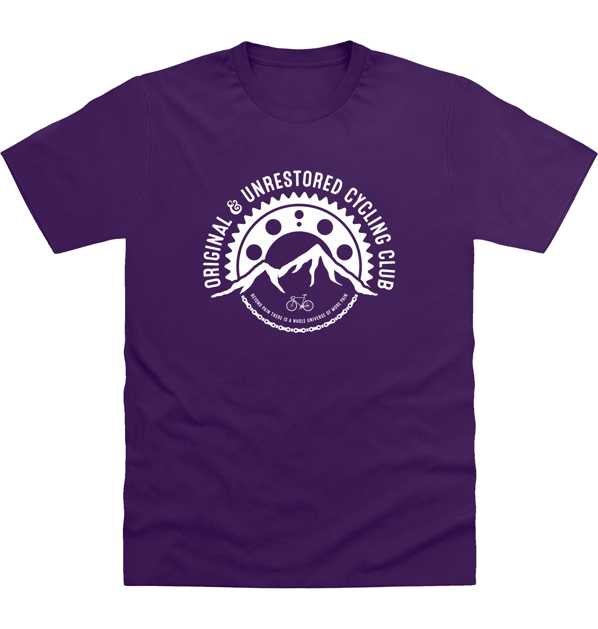 Purple Printed T-shirt Front