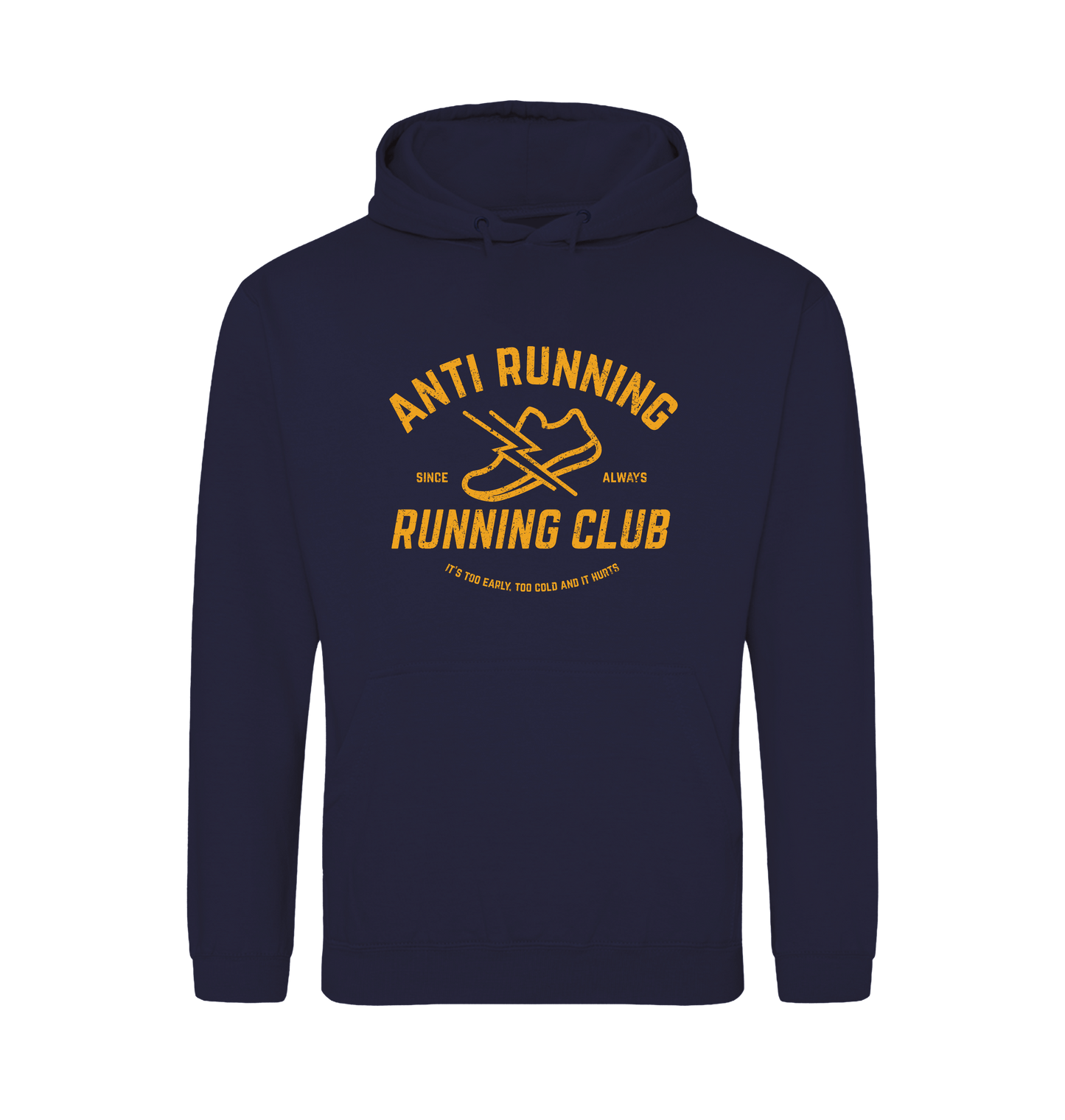 Oxford Navy Printed Hoody Front
