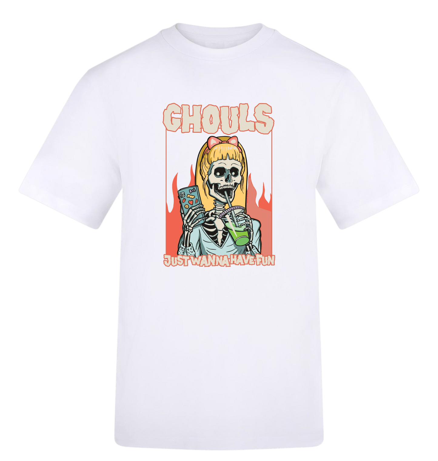 Arctic White Printed T-shirt Front