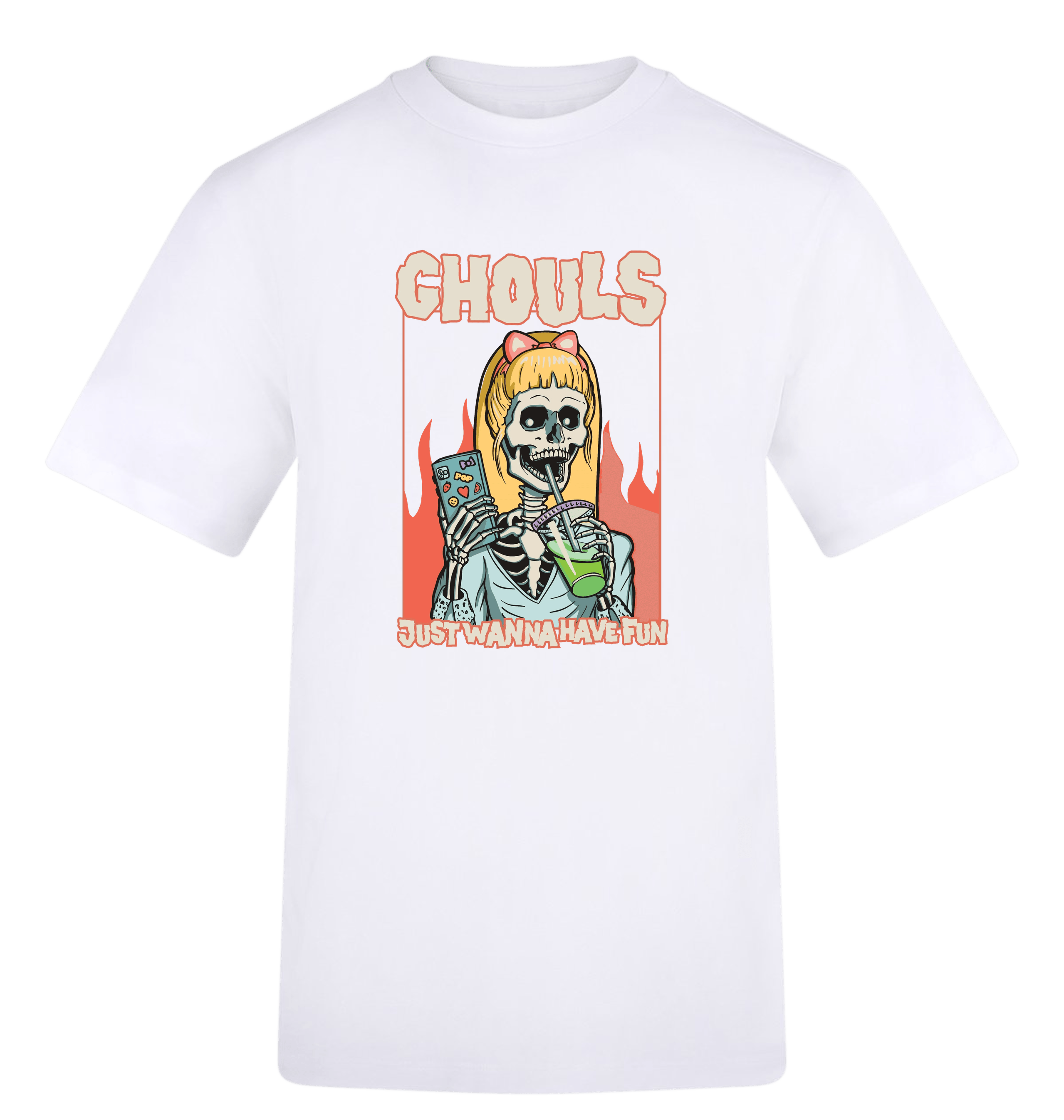 Arctic White Printed T-shirt Front