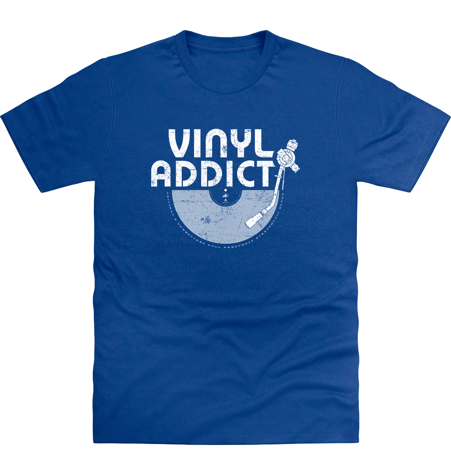 Royal Blue Printed T-shirt Front