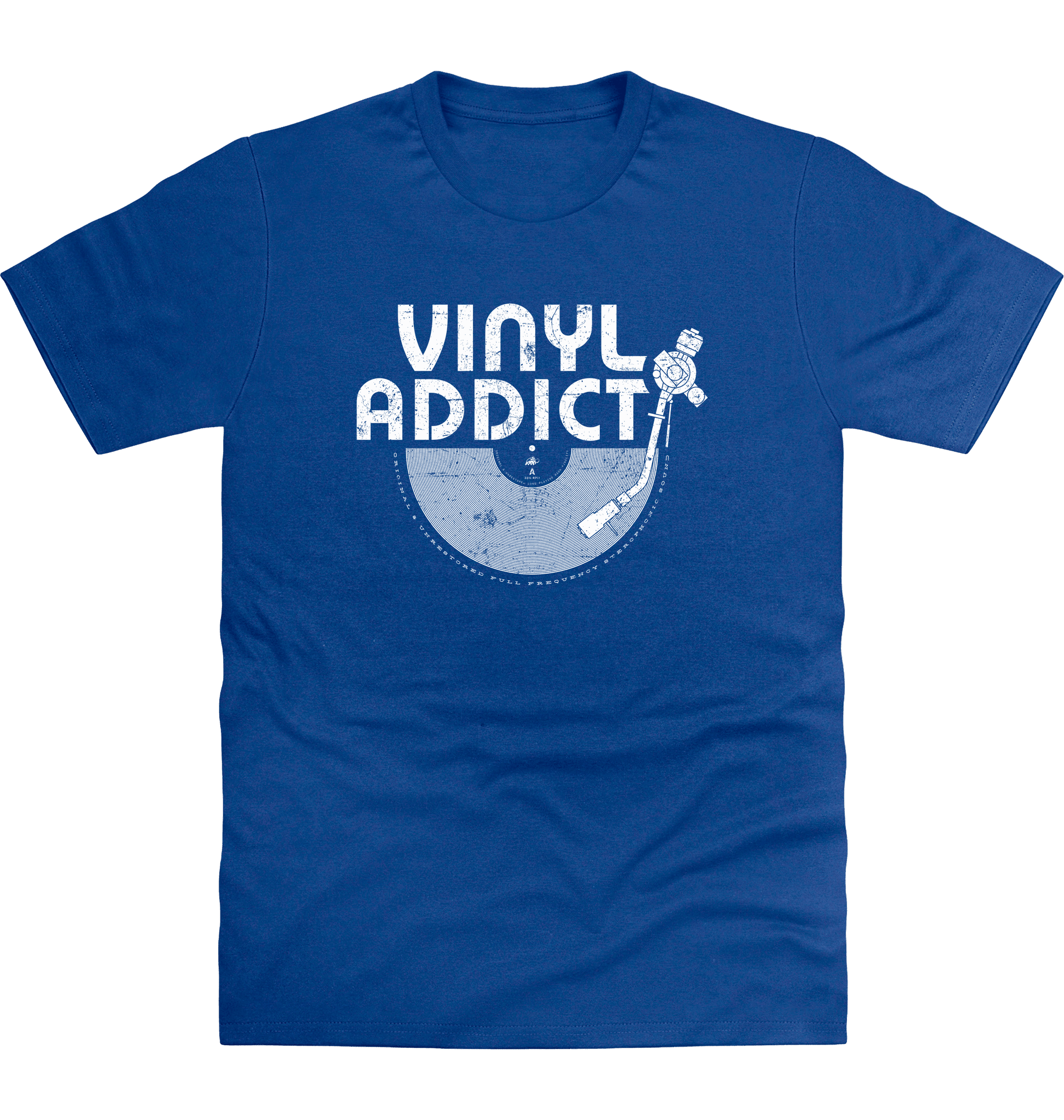 Royal Blue Printed T-shirt Front