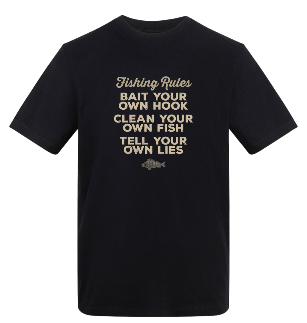 Deep Black Printed T-shirt Front