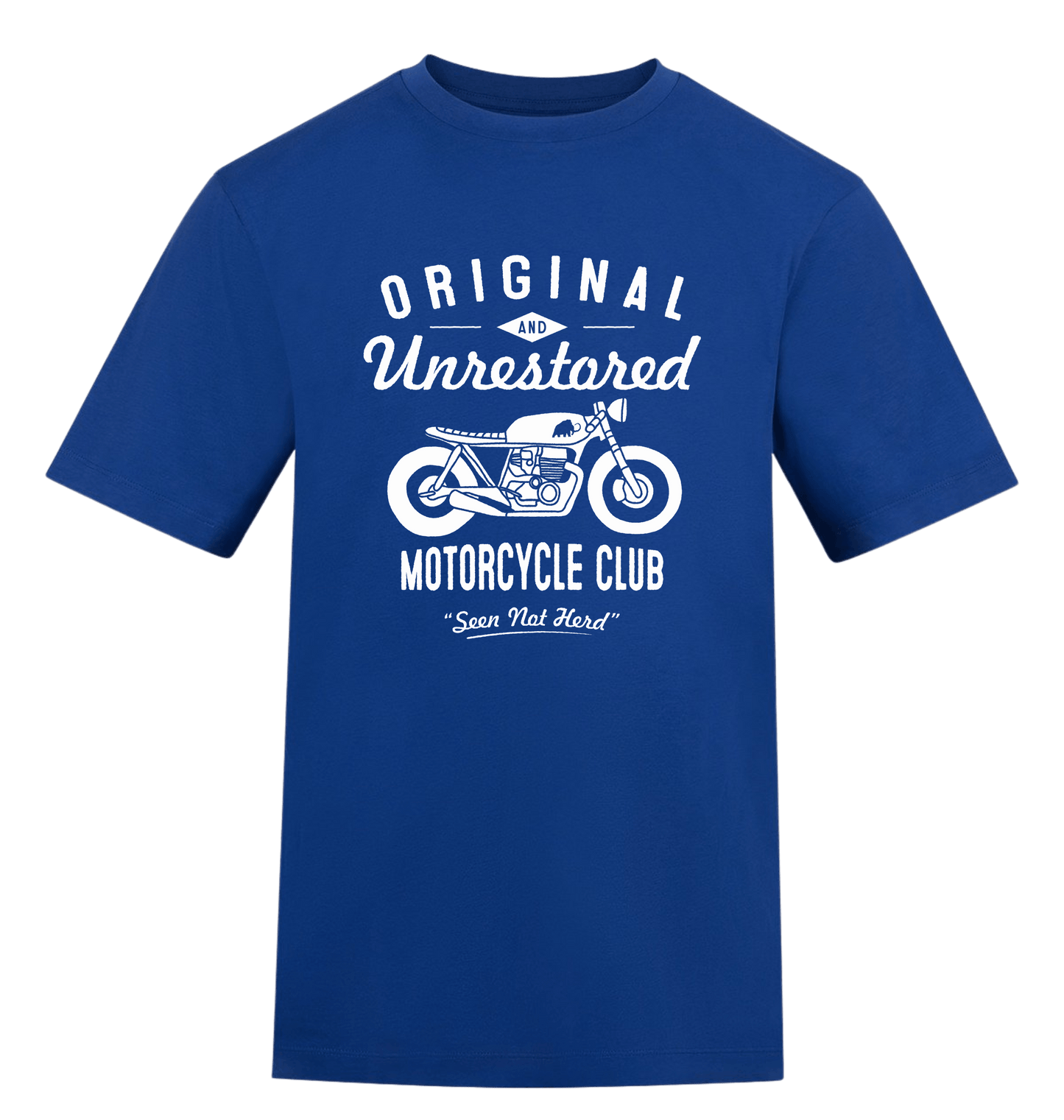 Royal Blue Printed T-shirt Front