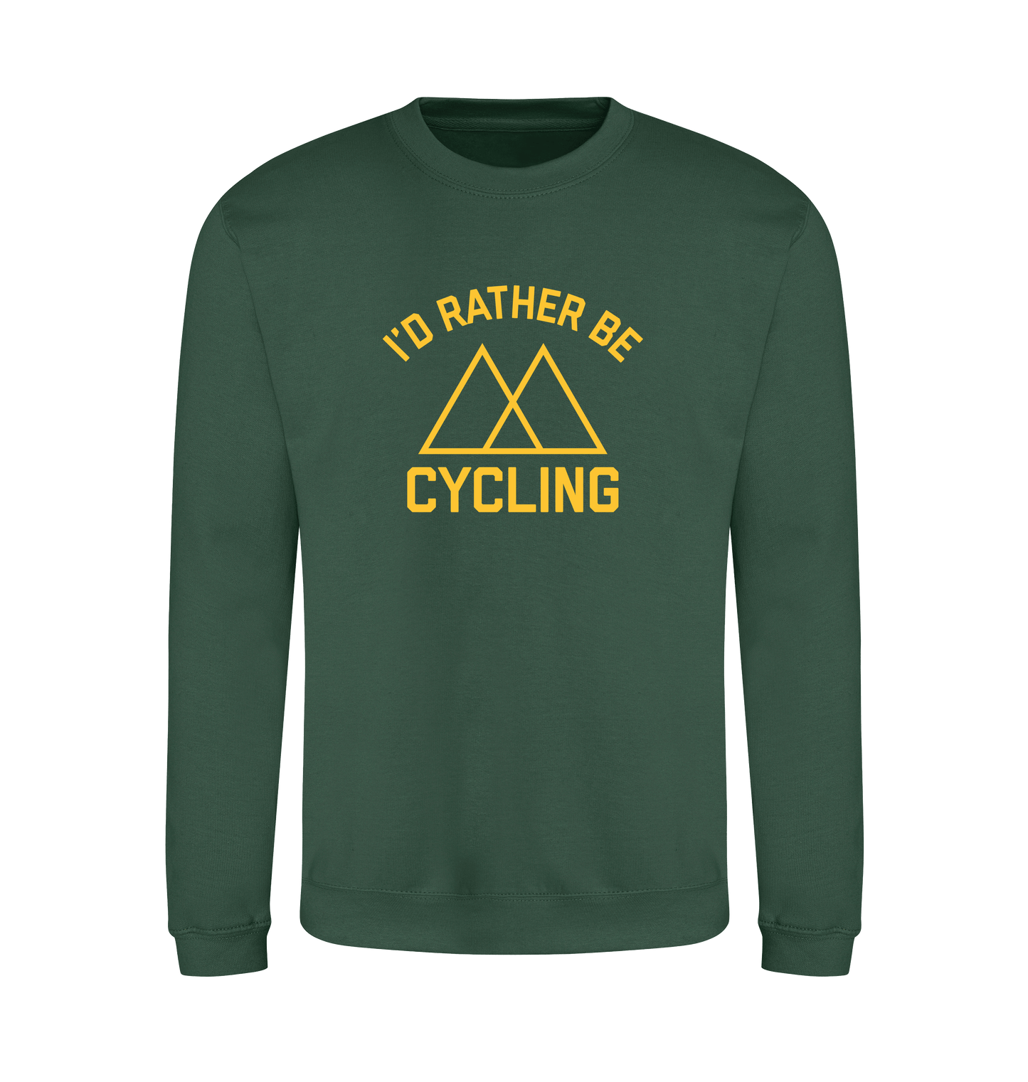 Bottle Green Printed Sweater Front