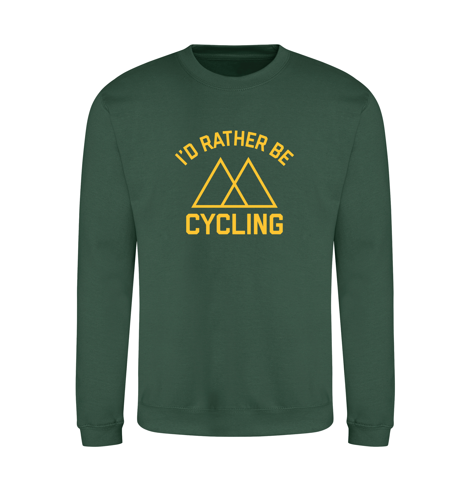 Bottle Green Printed Sweater Front