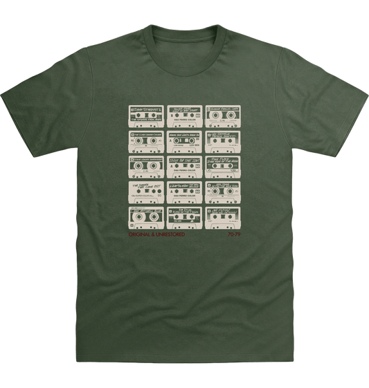 Earthy Green Printed T-shirt Front