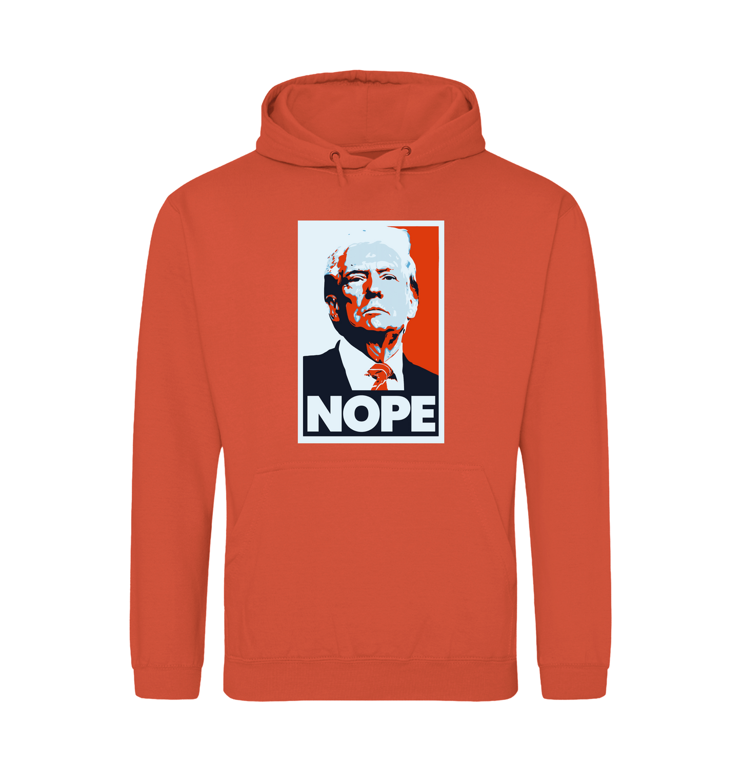 Soft Red Printed Hoody Front