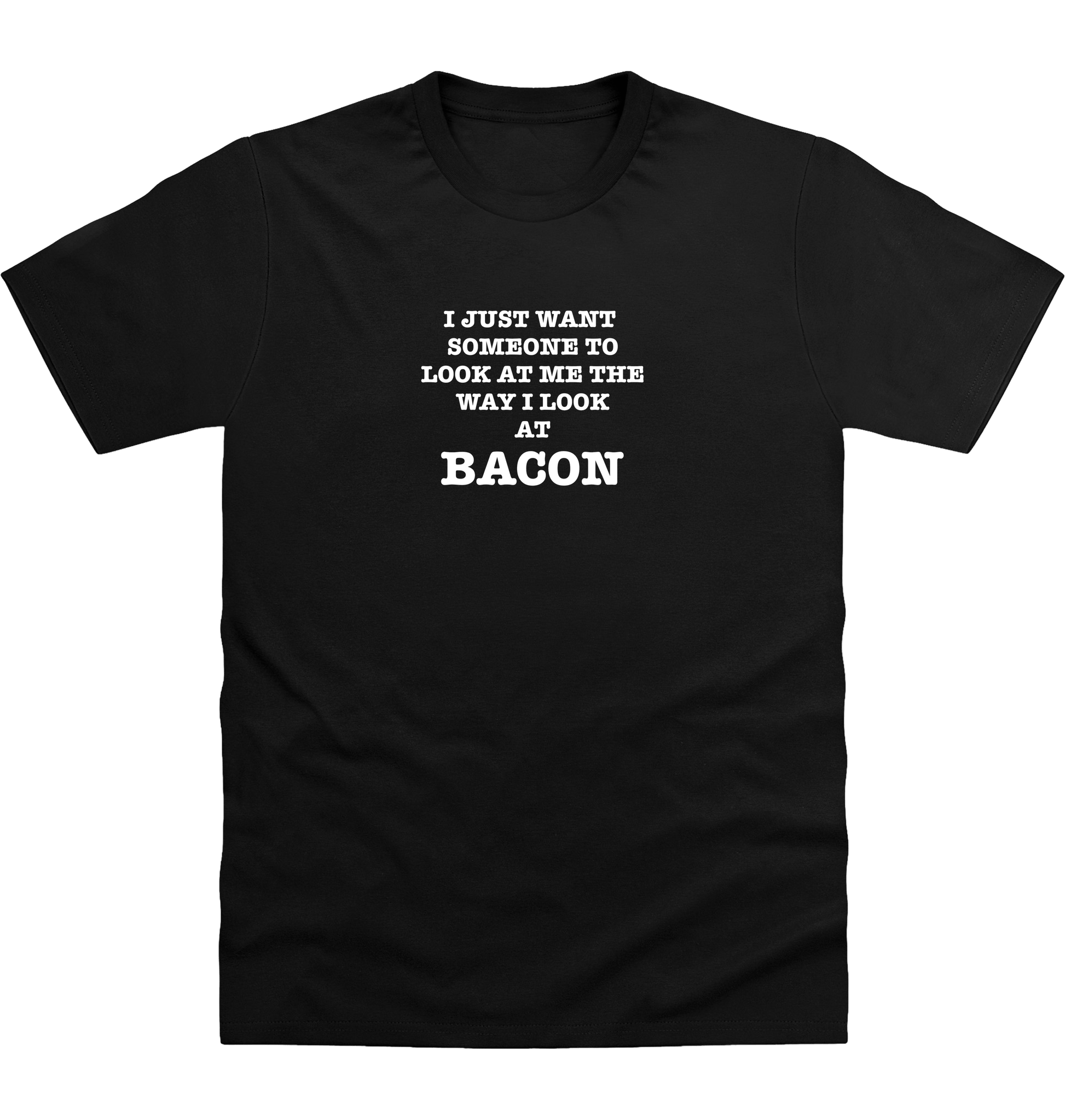 Deep Black Printed T-shirt Front
