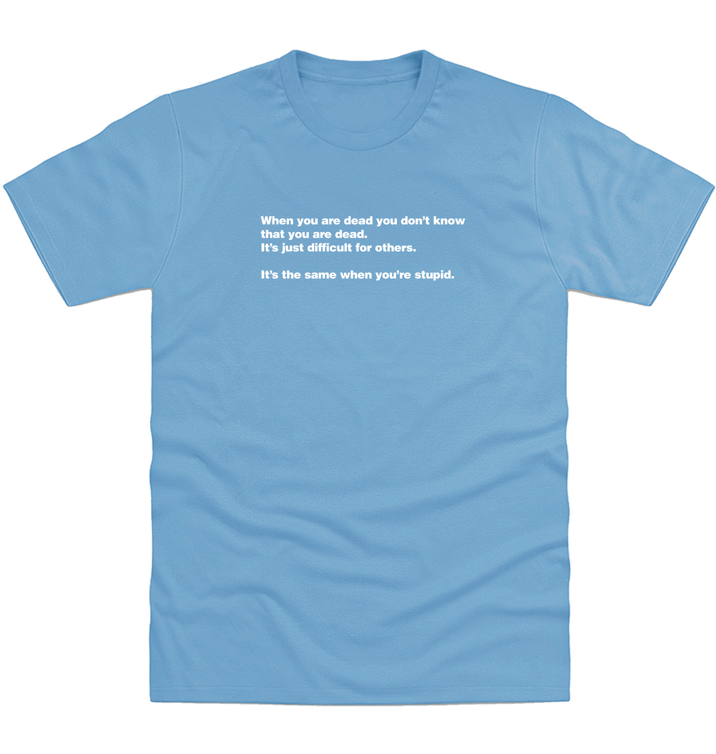Cornflower Blue Printed T-shirt Front