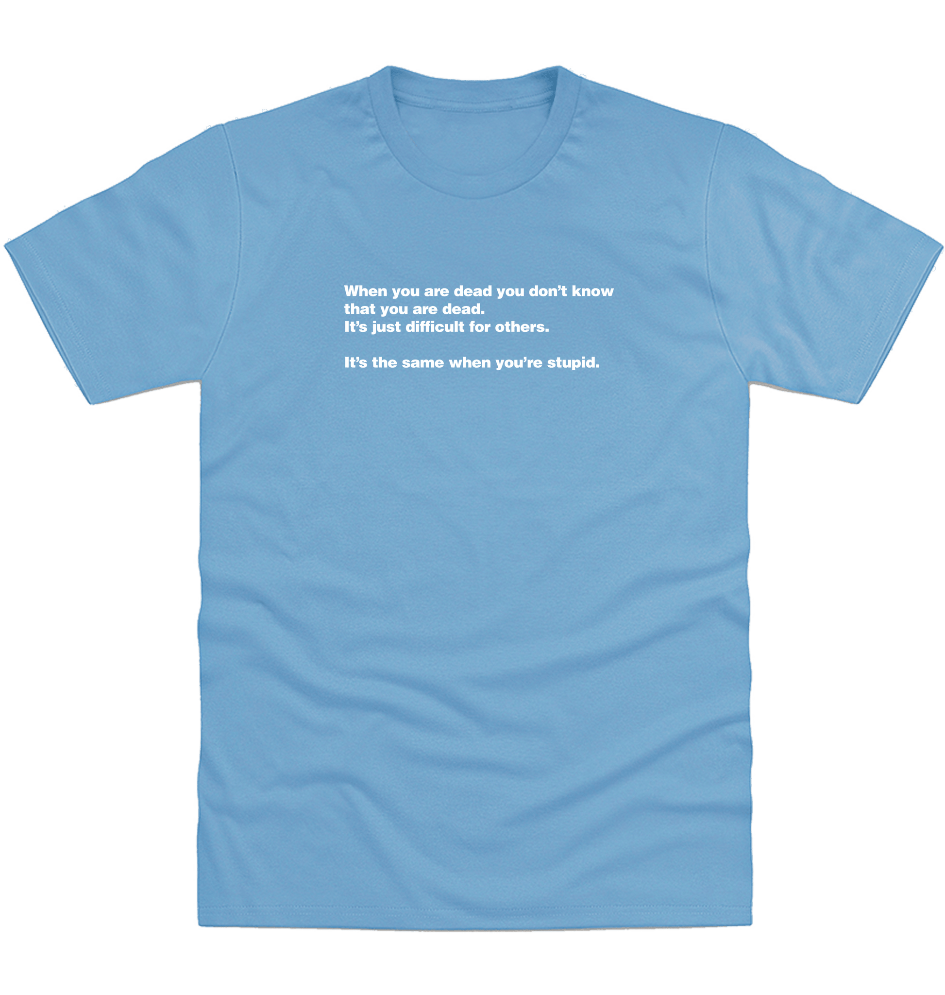 Cornflower Blue Printed T-shirt Front